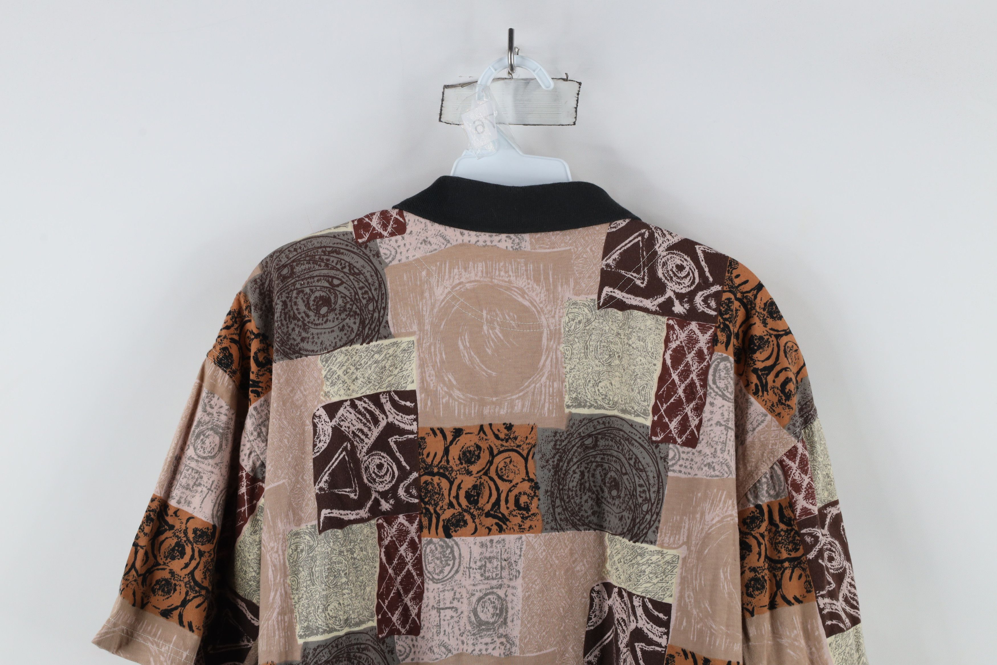 Vintage Vintage 90s Streetwear Abstract Patchwork Golf Polo Shirt Size US M / EU 48-50 / 2 - 8 Thumbnail