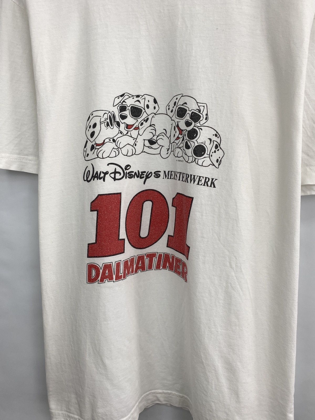 Disney 🇺🇸 Vintage 90s 101 Dalmatians Disney Pictures Movie T-Shirt Size US XL / EU 56 / 4 - 4 Thumbnail