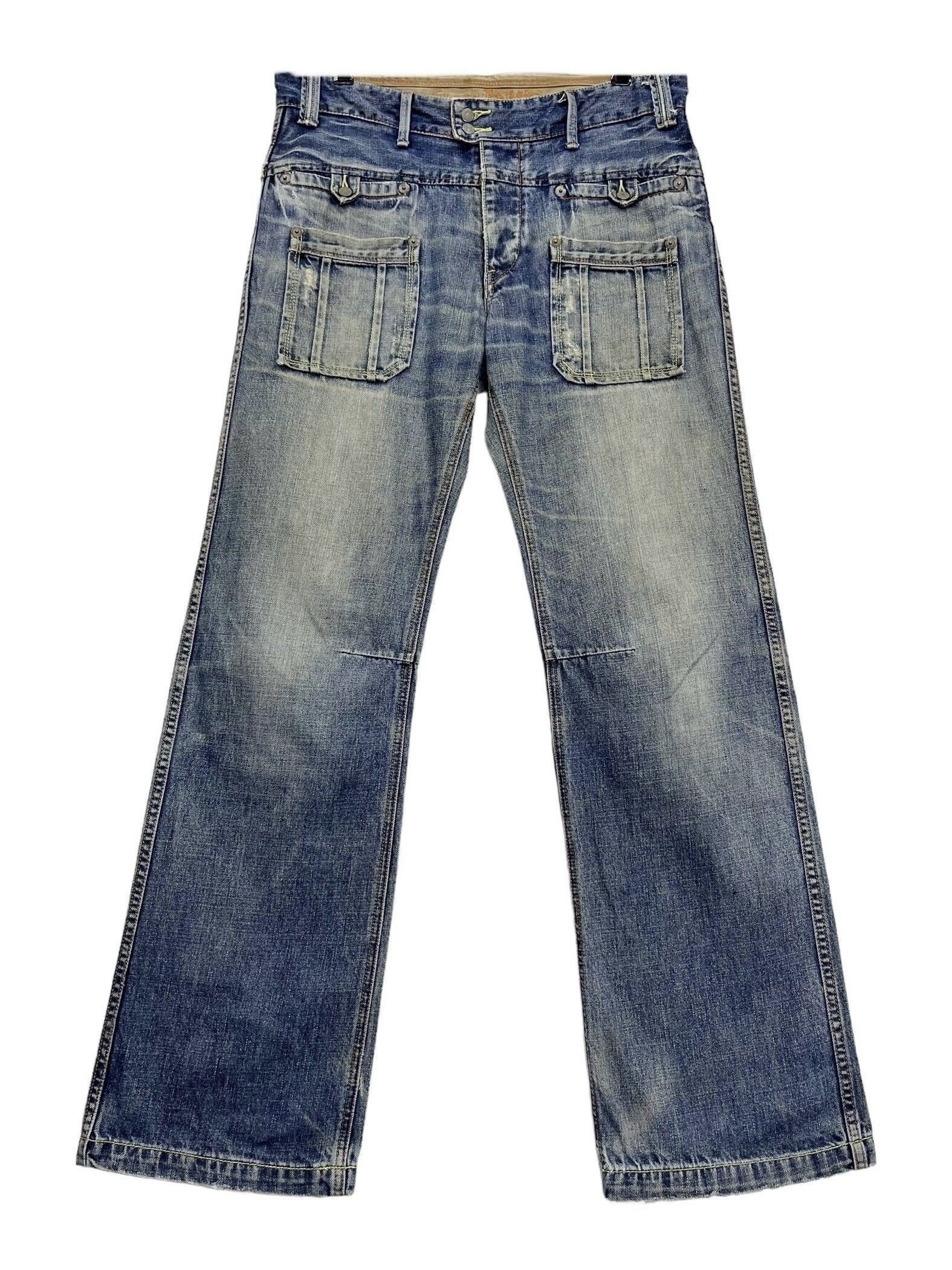 Report Collection 🔥FLASH REPORT Vintage Fatigues Denim Mudwash Bush Pants Size US 31 - 2 Thumbnail