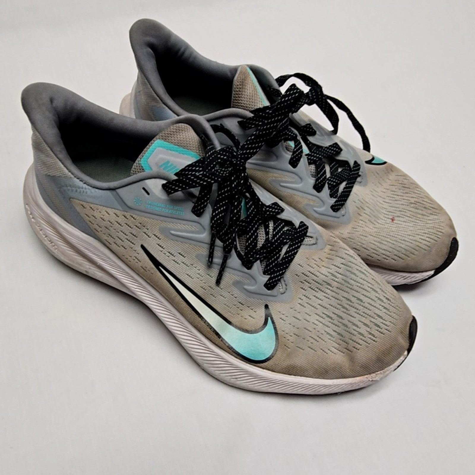 Nike Nike Air Zoom Running Shoes Womens 9.5 Gray Teal Sneakers Size US 9.5 / IT 39.5 - 1 Thumbnail