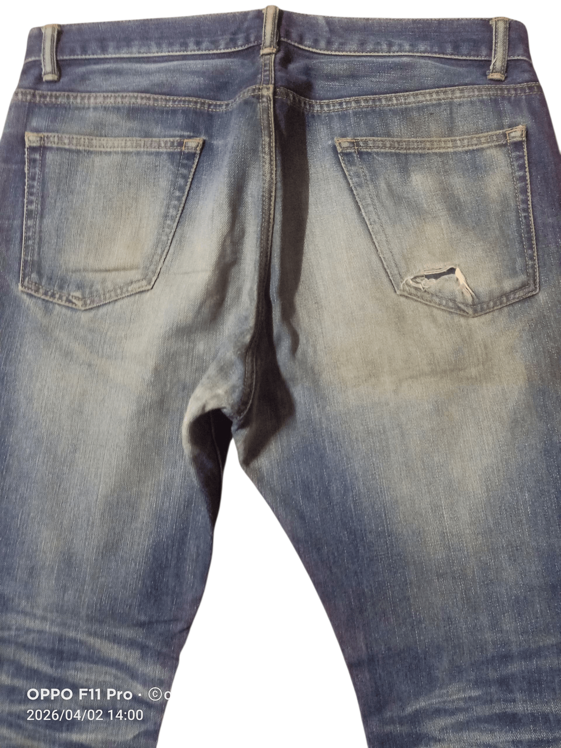 Takeo Kikuchi 💥Takoe Kikuchi Redselved Denim Distressdeni 💥 Size US 35 - 2 Thumbnail
