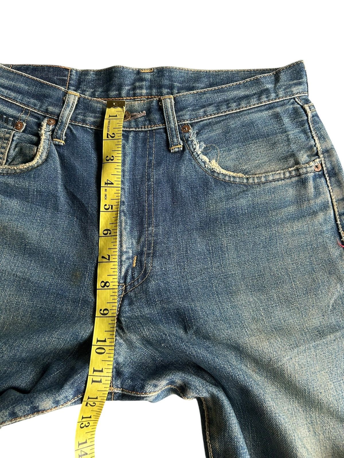 Japanese Brand × Kapital × Vintage Vintage Edwin Selvedge Distressed Punk Grunge Denim Jeans Size US 30 / EU 46 - 18 Thumbnail