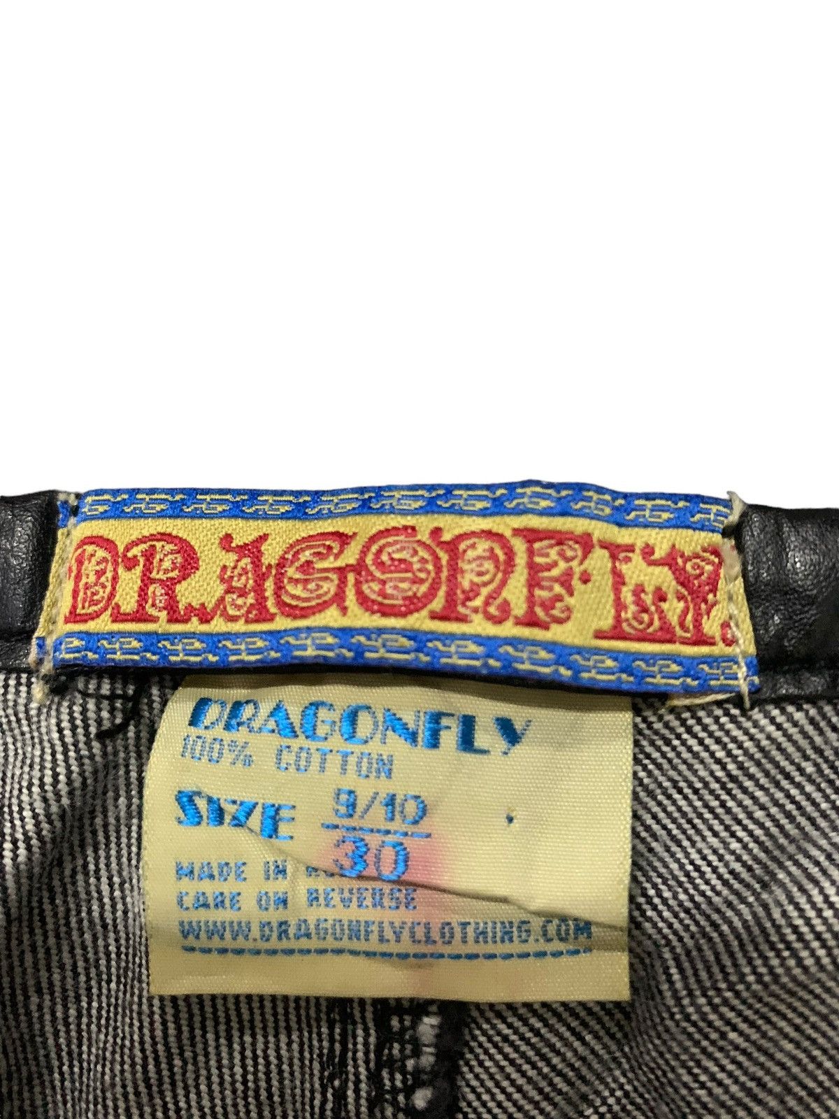 If Six Was Nine × Le Grande Bleu (L.G.B.) Vintage Balenciaga Style Leather Trimmed Zipper Flared Jeans Size US 30 / EU 46 - 12 Thumbnail