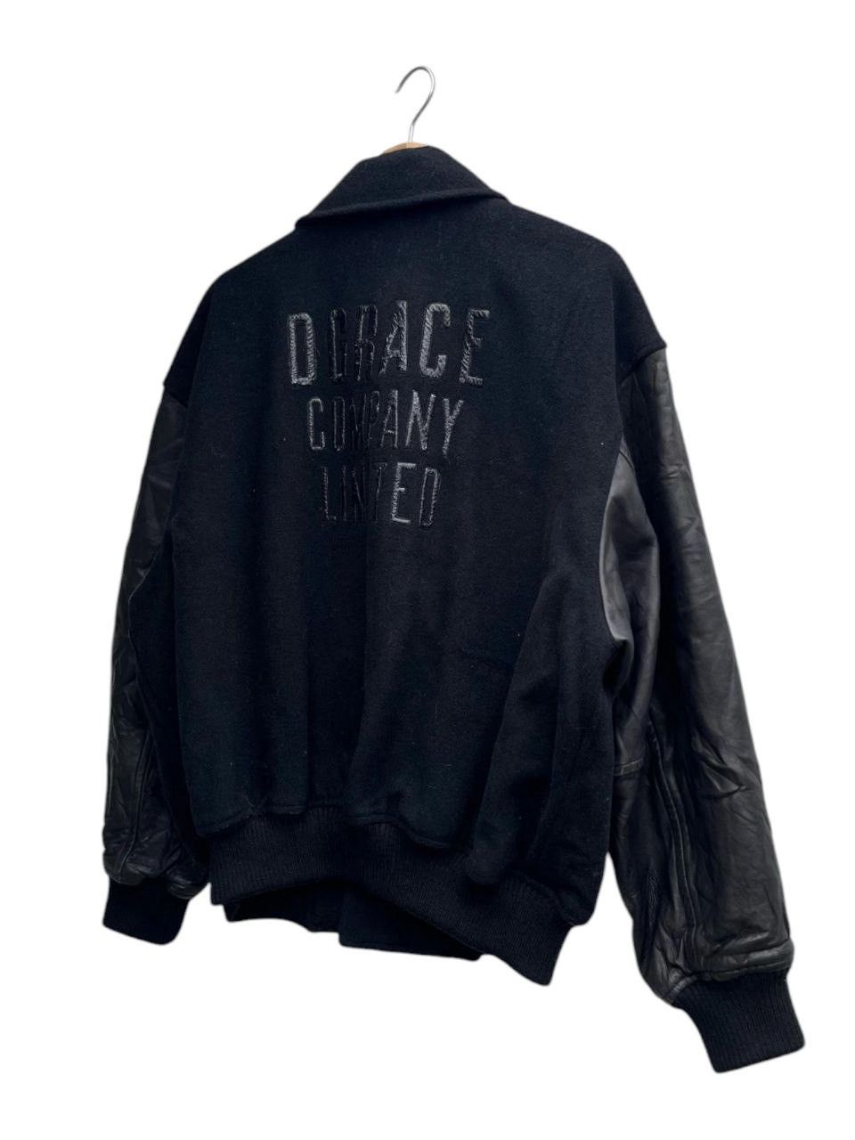 Japanese Brand Vintage D. Grace Sheepskin Leather Sleeve Varsity Jacket Size US M / EU 48-50 / 2 - 6 Thumbnail