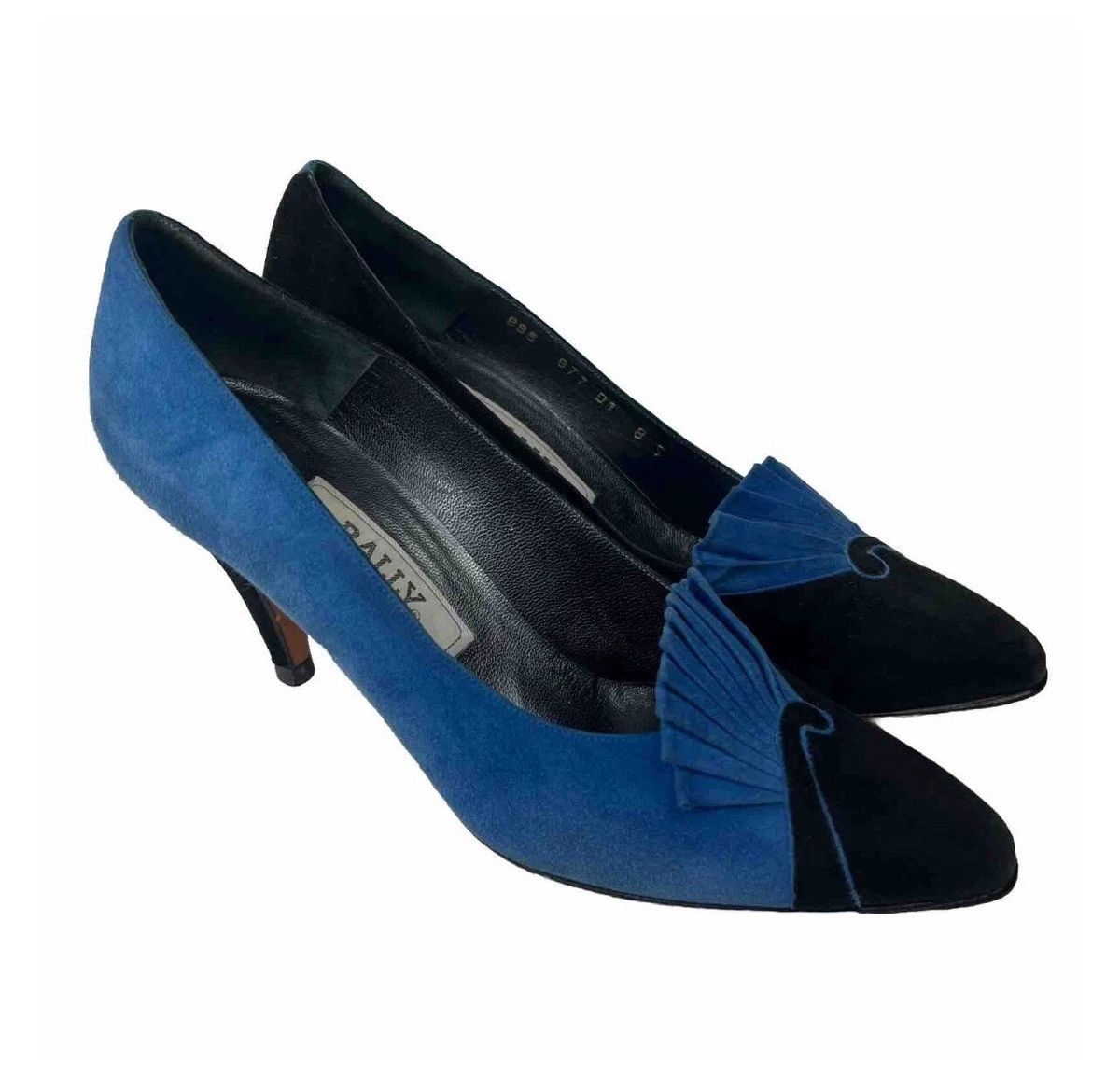 Other Genuine LEATHER Suede Fan Detail Pumps us6 Size US 6 / IT 36 - 5 Thumbnail