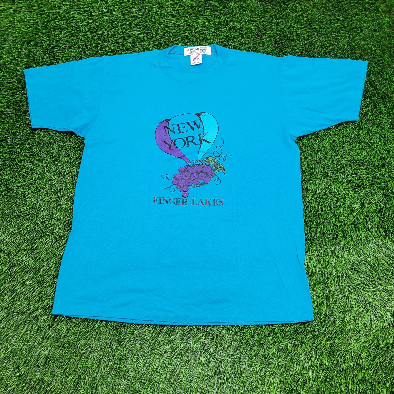 Jerzees VTG 90s Finger Lakes New York T-Shirt XL Made In USA Jerzees Size US XL / EU 56 / 4 - 1 Thumbnail