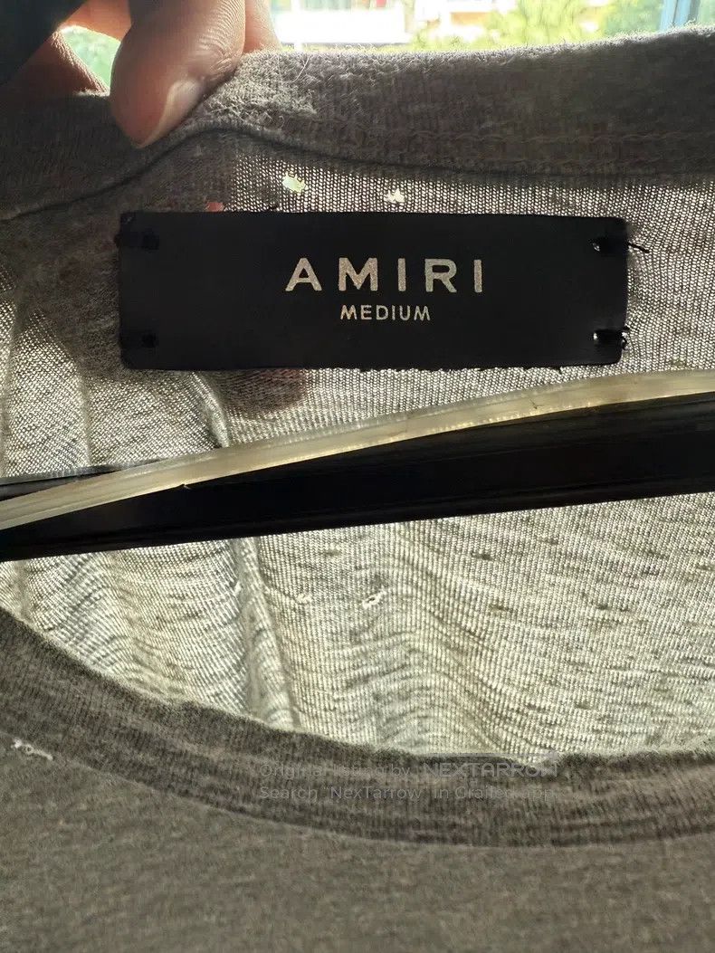 Amiri Amiri Size M Gray teddy bear short-sleeve shirt Size US M / EU 48-50 / 2 - 6 Thumbnail