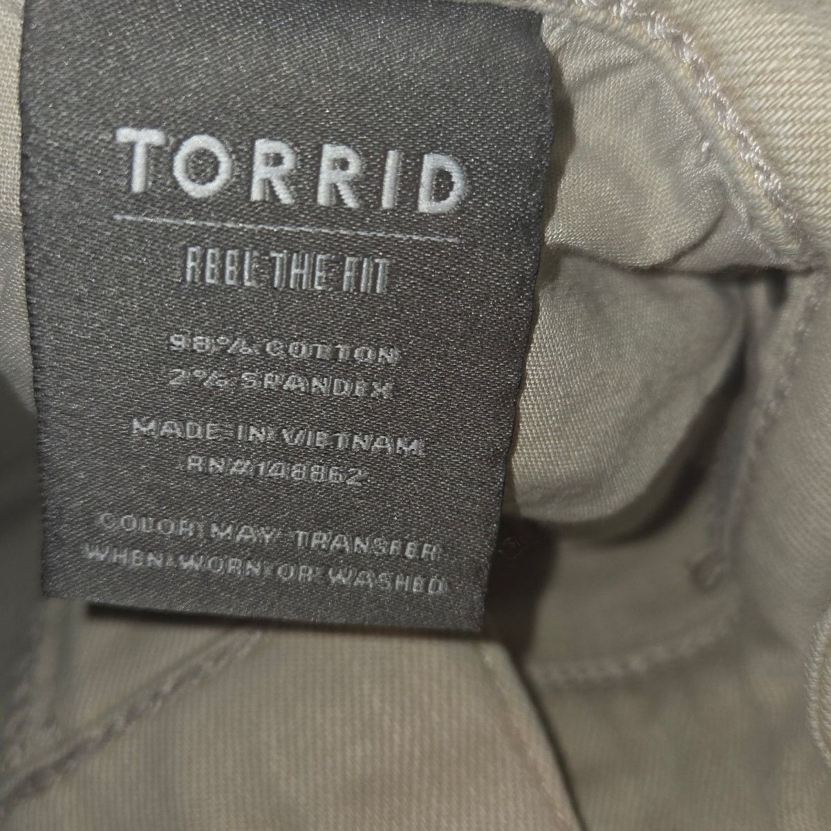 Ann Taylor TAN TORRID BOYFRIEND VINTAGE STRETCH WOMENS 22R DENIM JEANS Size 42" / US 20 - 5 Thumbnail