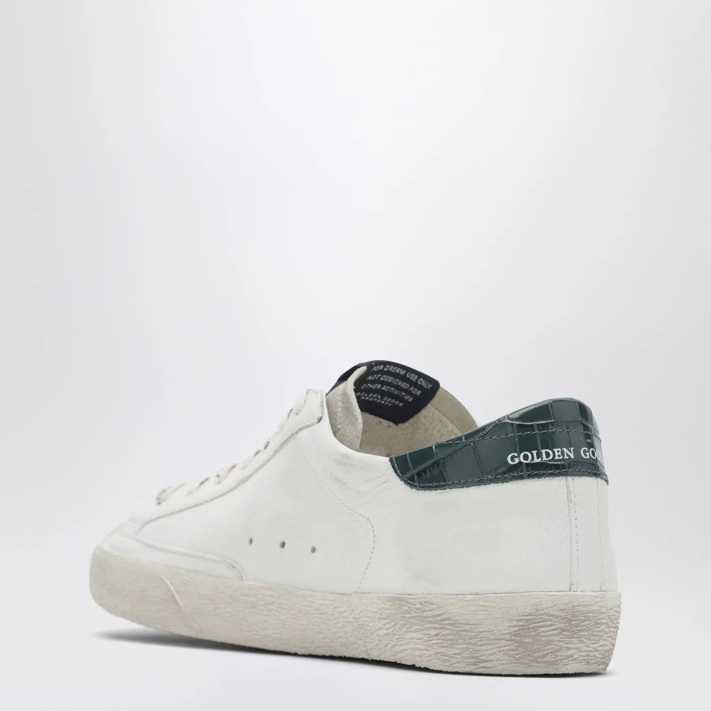Golden Goose o1d2blof0426 Super-Star Low-Top Sneakers in White/Green Size US 12 / EU 45 - 4 Thumbnail