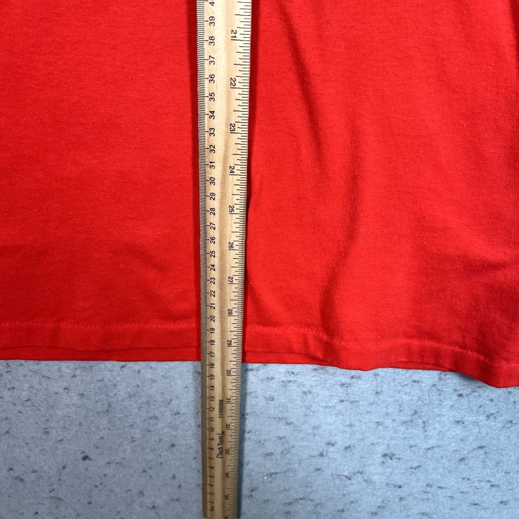 Jerzees VINTAGE Jerzees Polo Shirt 80s Marie Adult XL Red Cotton Blend Mens Size US XL / EU 56 / 4 - 3 Thumbnail