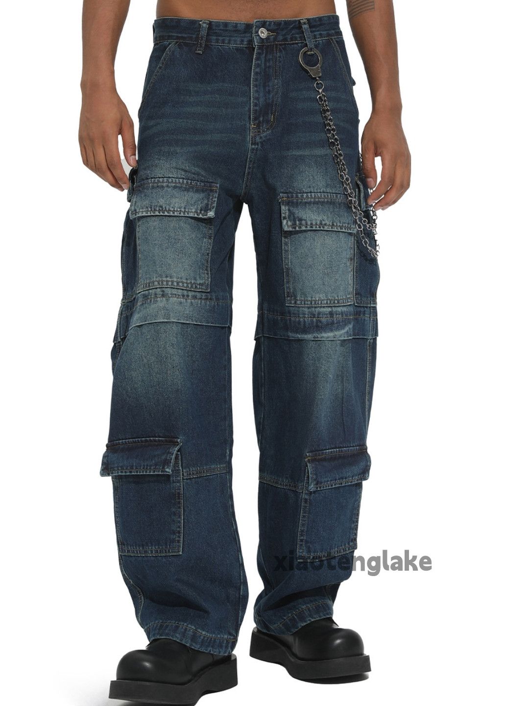 Jean Utility loose baggy skate hiphop cargo hiphop jeans Size US 30 / EU 46 - 3 Thumbnail
