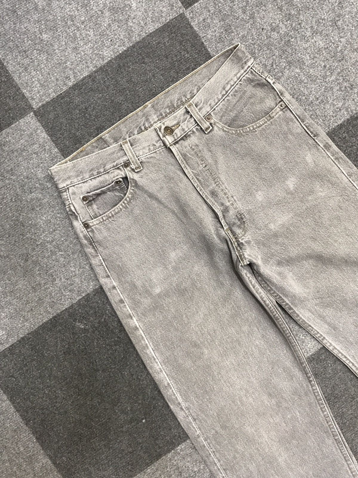 Levi's VL213 Vintage Levis 501 Black Wash Jeans Size US 29 - 2 Thumbnail