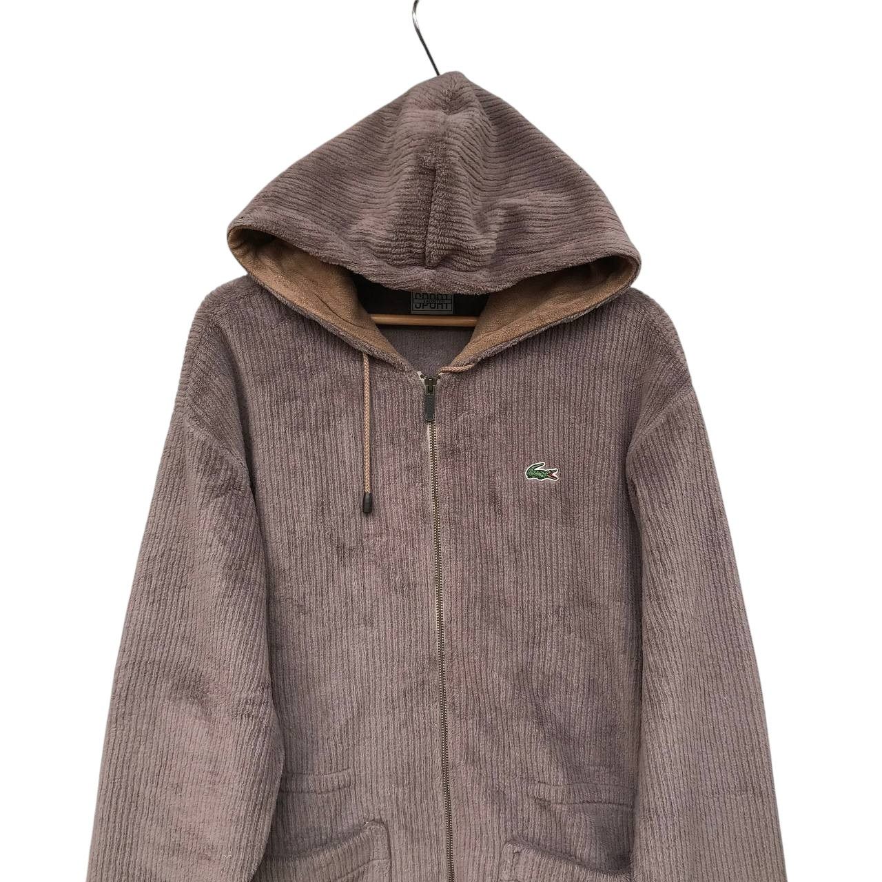 Lacoste × Vintage VINTAGE LACOSTE HOODIE X POLARTEX JUMPER BAGGY Size US XL / EU 56 / 4 - 4 Thumbnail