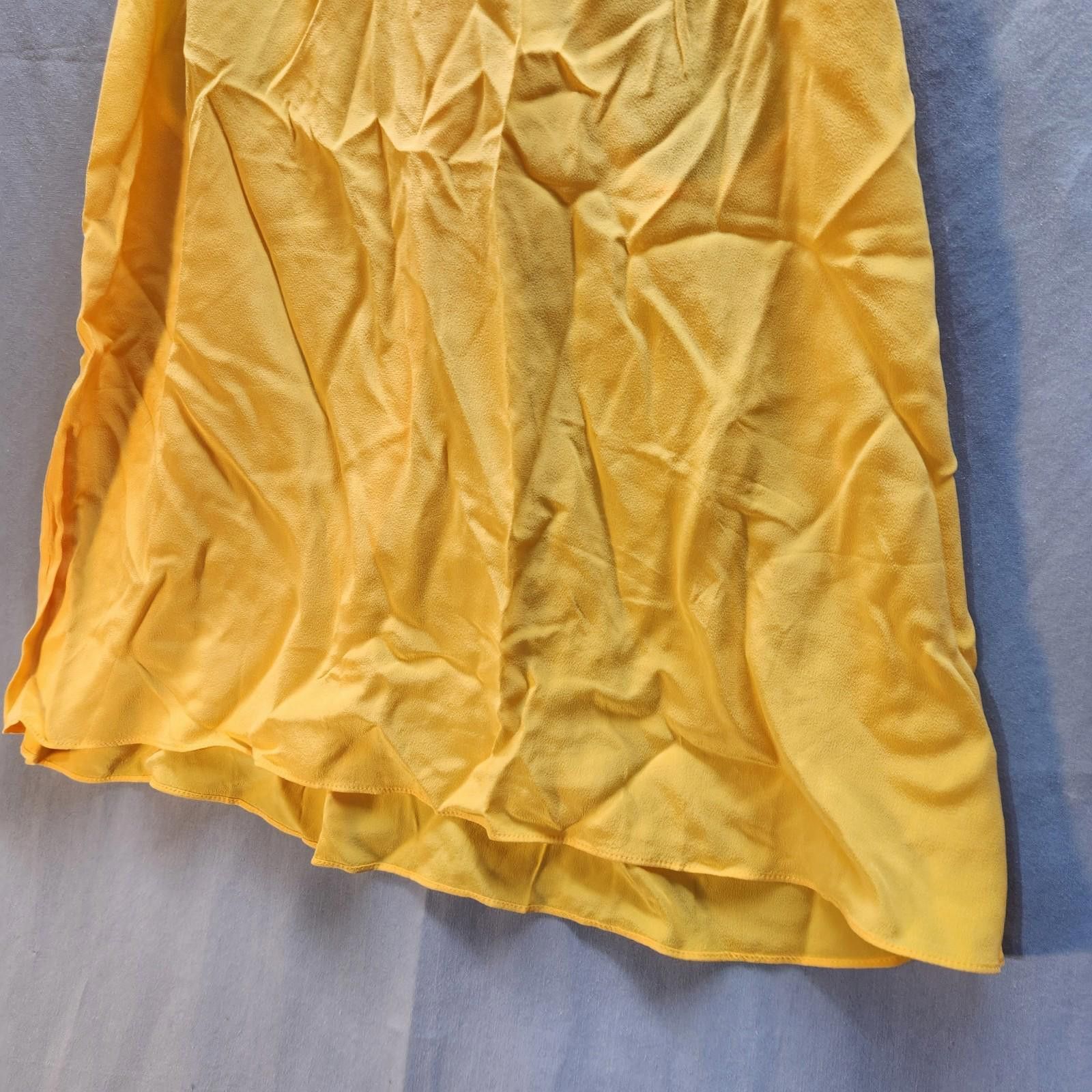 Club Monaco Moda International Yellow Silk Tank Size Large NWT Size L / US 10 / IT 46 - 3 Thumbnail