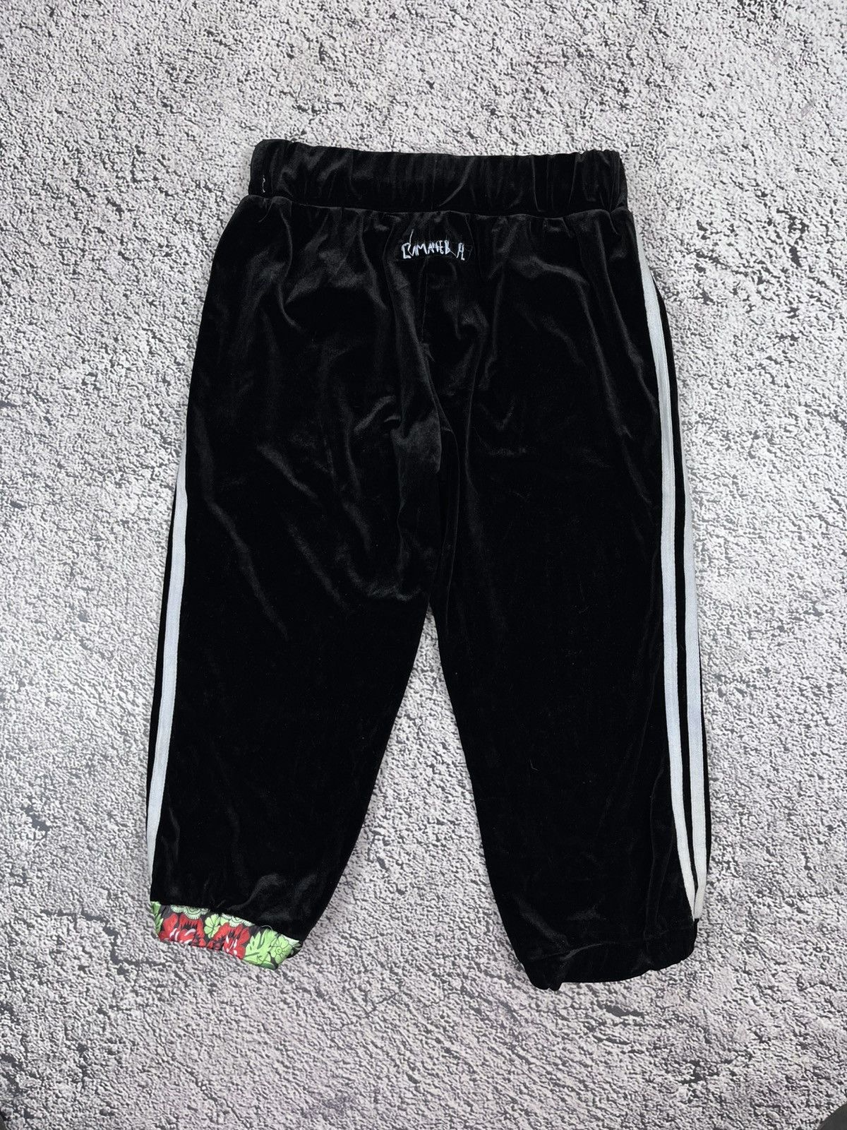 Denis Simachev Denis Simachev Velvet Tracksuit Black Floral Stripe Set Rare Size 28" / US 6 / IT 42 - 9 Thumbnail