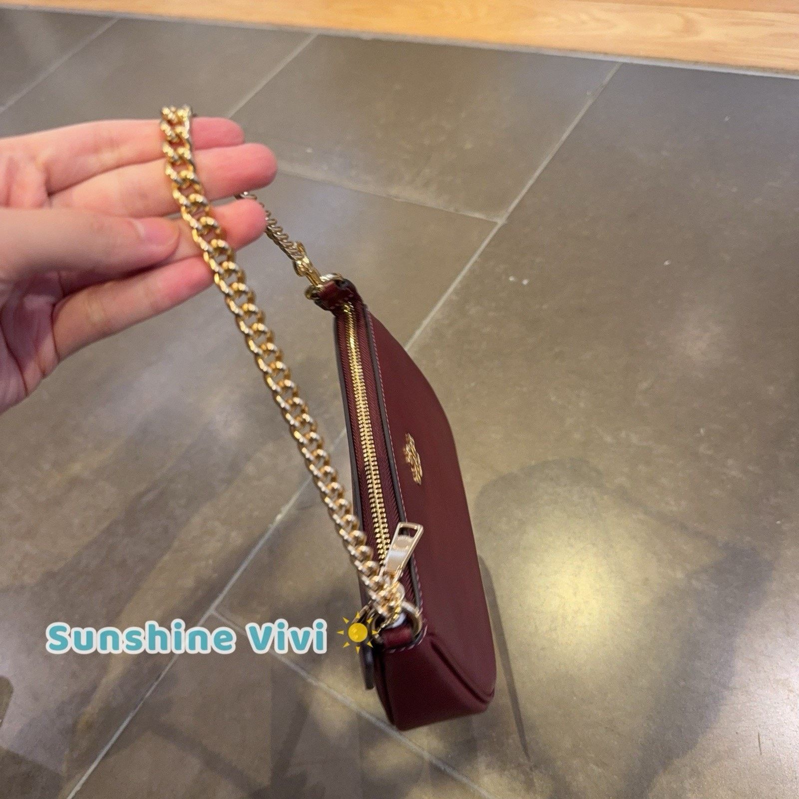 Coach NWT Coach Nolita 19 Smooth leather CCI92 Gold/Maroon Size ONE SIZE - 3 Thumbnail