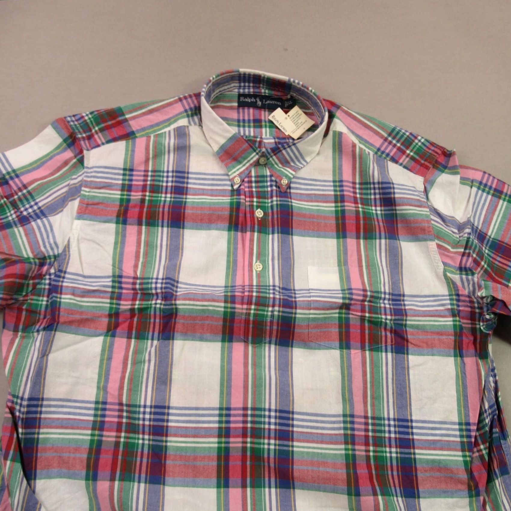 Ralph Lauren Ralph Lauren Shirt Mens XL Short Sleeve Button-Up Lightweight Plaid Color Multicolor Casual Workwear Regular Fit Button-Down Collar 1/4 2004 Size US XL / EU 56 / 4 - 3 Thumbnail