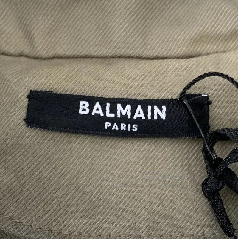 Balmain Balmain Short-Sleeve Cotton Shirt in Brown Green . Size S / US 4 / IT 40 - 5 Thumbnail