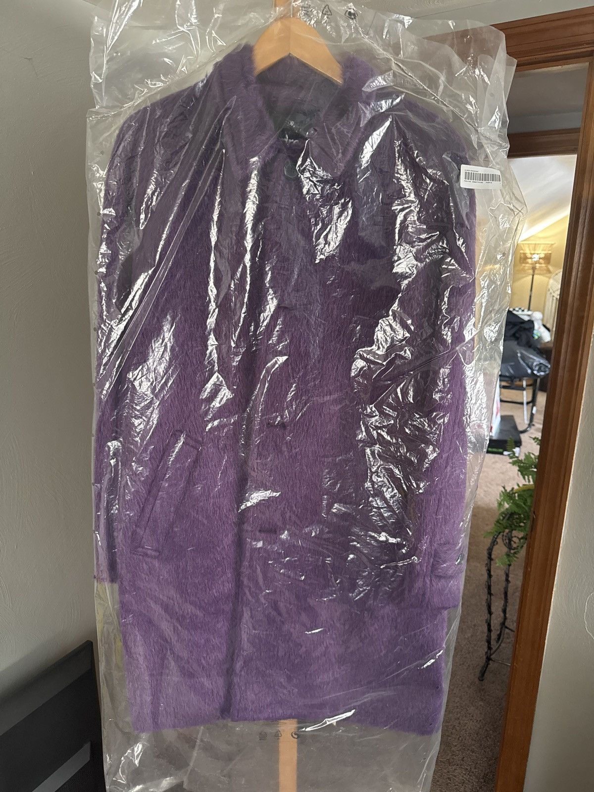 Loro Piana × Supreme Supreme Alpaca Overcoat Purple Size US L / EU 52-54 / 3 - 4 Thumbnail