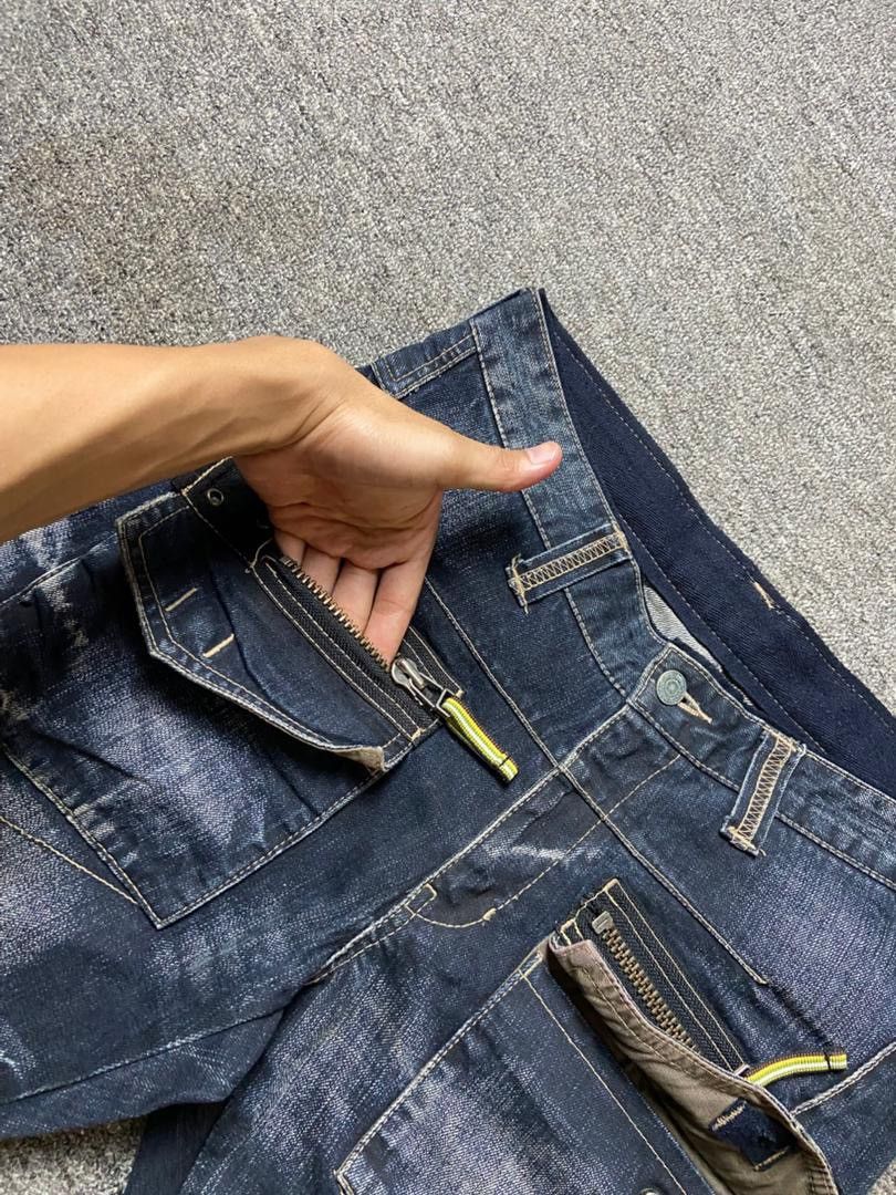 PPFM 🔥 Vintage PPFM Multizipper Bondage Jeans 🔥 (135) Size US 32 / EU 48 - 5 Thumbnail