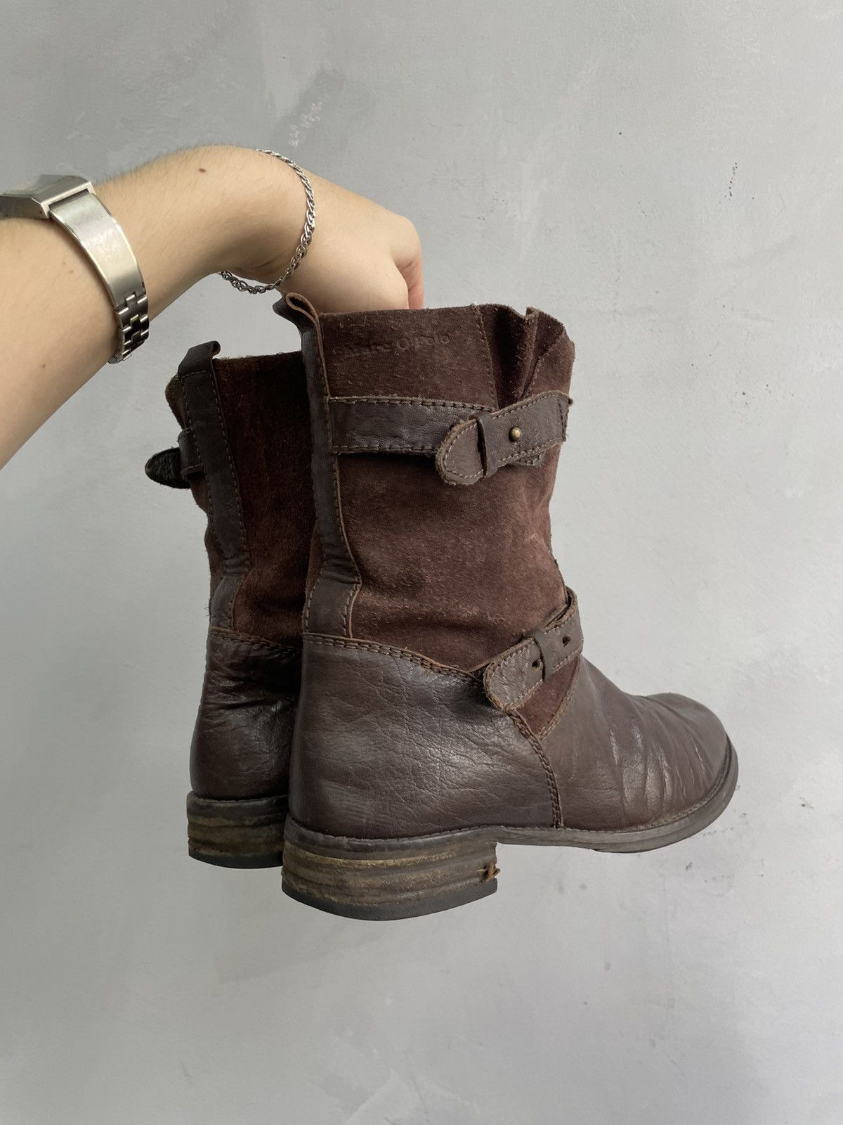A.S.98 Ankle Avant Garde belted moto boots A.S. 98 style japanese Size US 7.5 / EU 40-41 - 3 Thumbnail