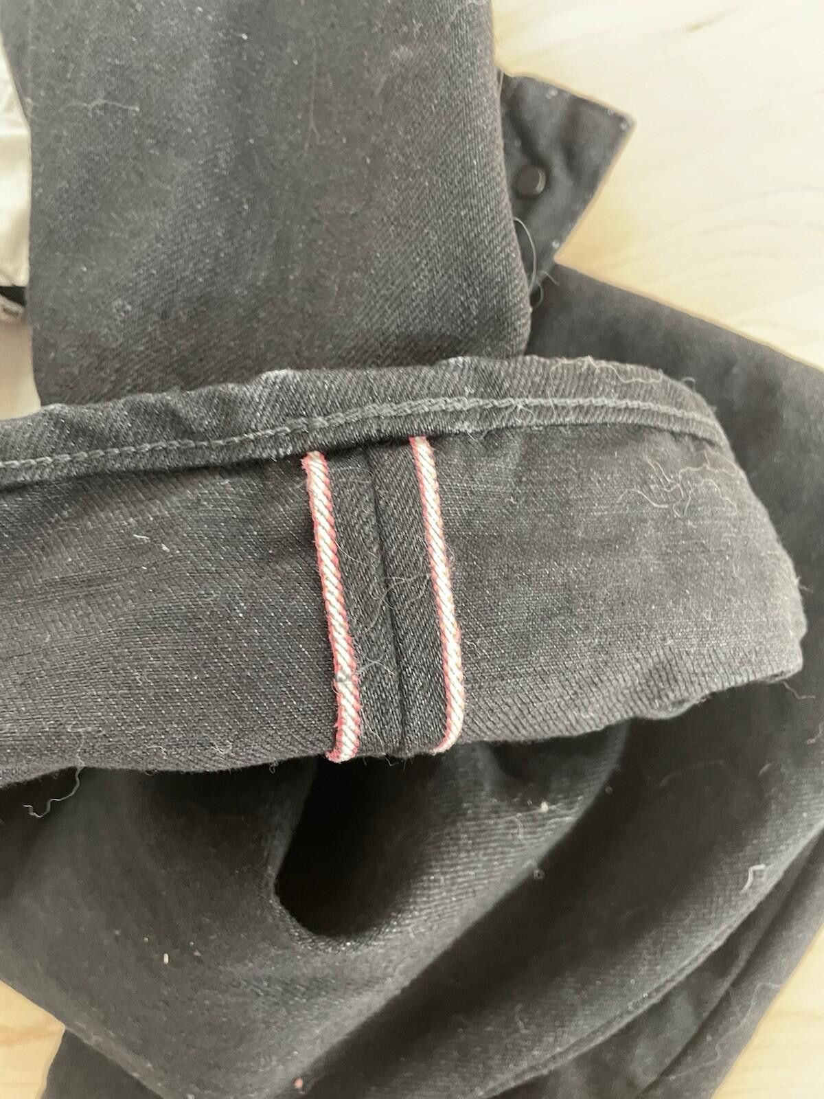 Momotaro Jeans Momotaro MMJZ1101 Straight Denim Jeans Black Selvedge 30 Size US 30 / EU 46 - 6 Thumbnail