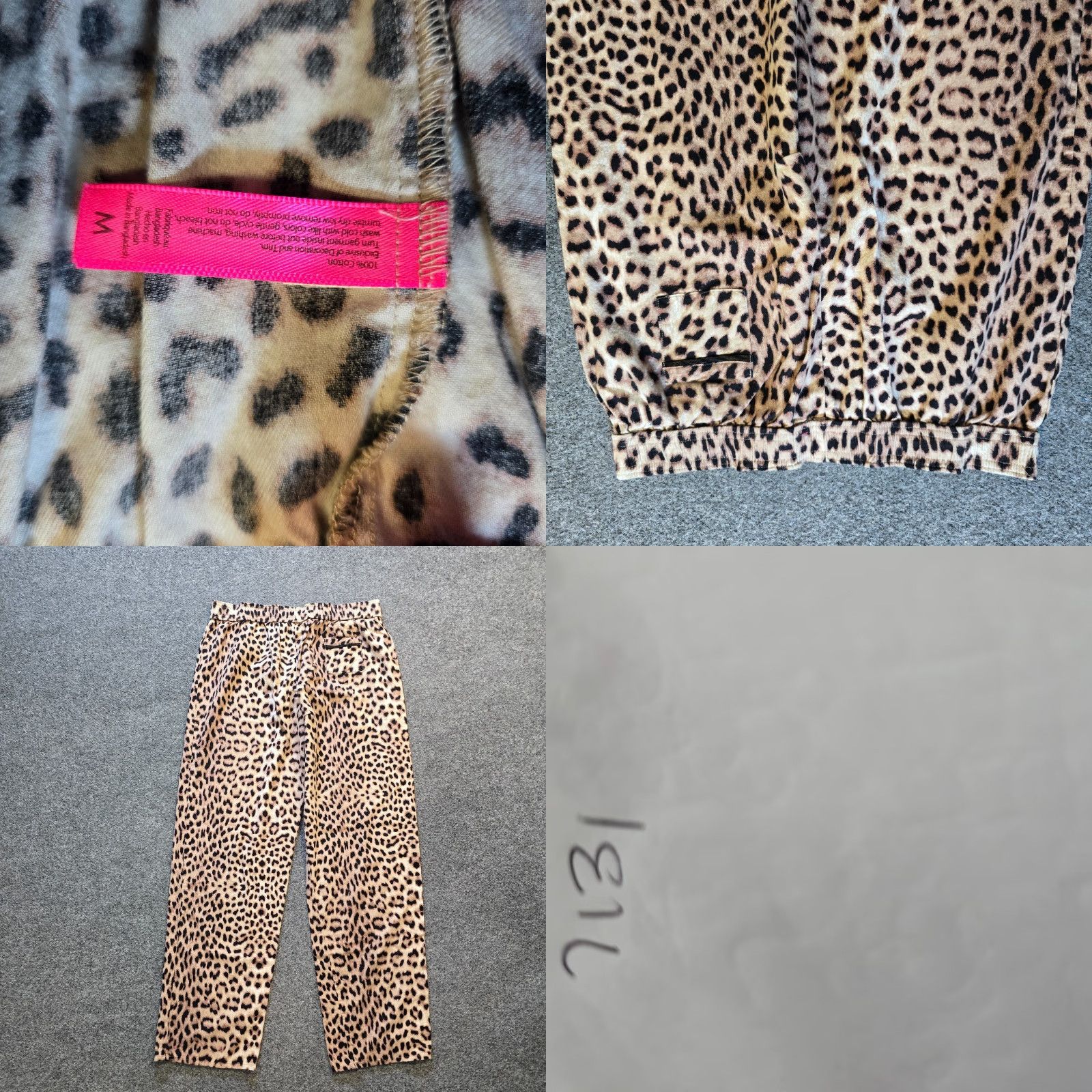 Betsey Johnson Betsey Johnson Women Pants Small Brown Leopard Pajama Lounge Pull On Casual Pajama Pants Leopard Print Size 28" / US 6 / IT 42 - 8 Thumbnail