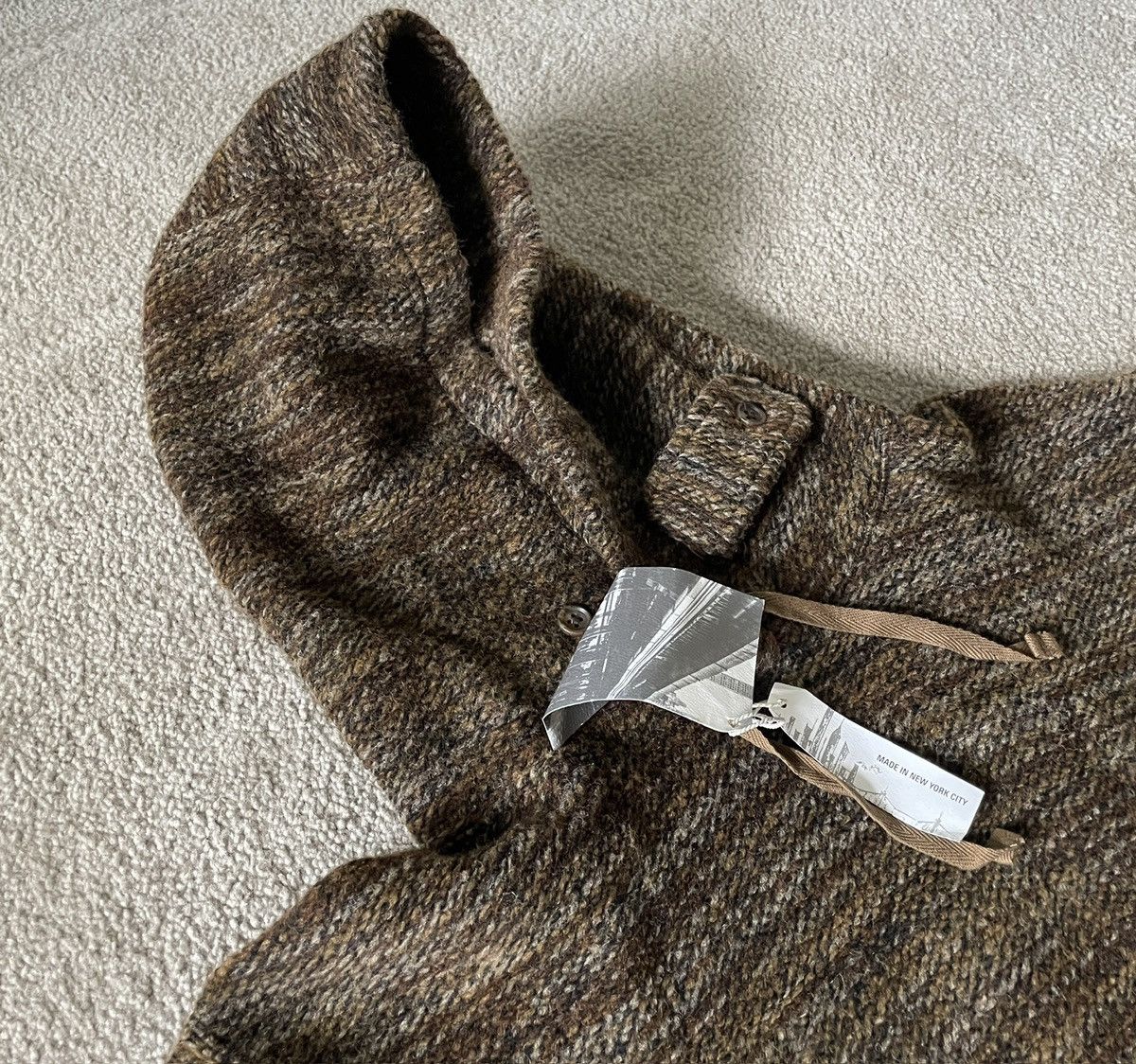 Engineered Garments Hoody PolyWool Melange Knit Hoodie Size US L / EU 52-54 / 3 - 1 Thumbnail