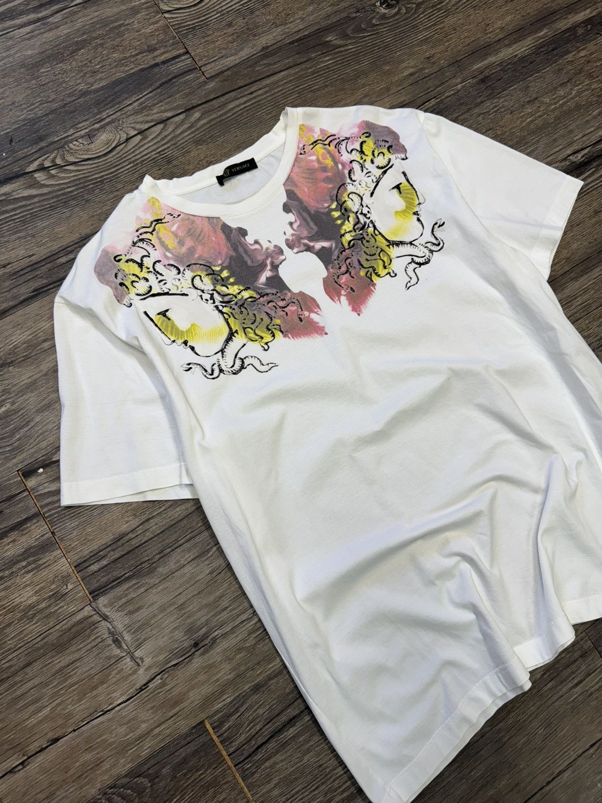 Versace Versace Paint Splattered Graphic Tee Size US XXL / EU 58 / 5 - 2 Thumbnail