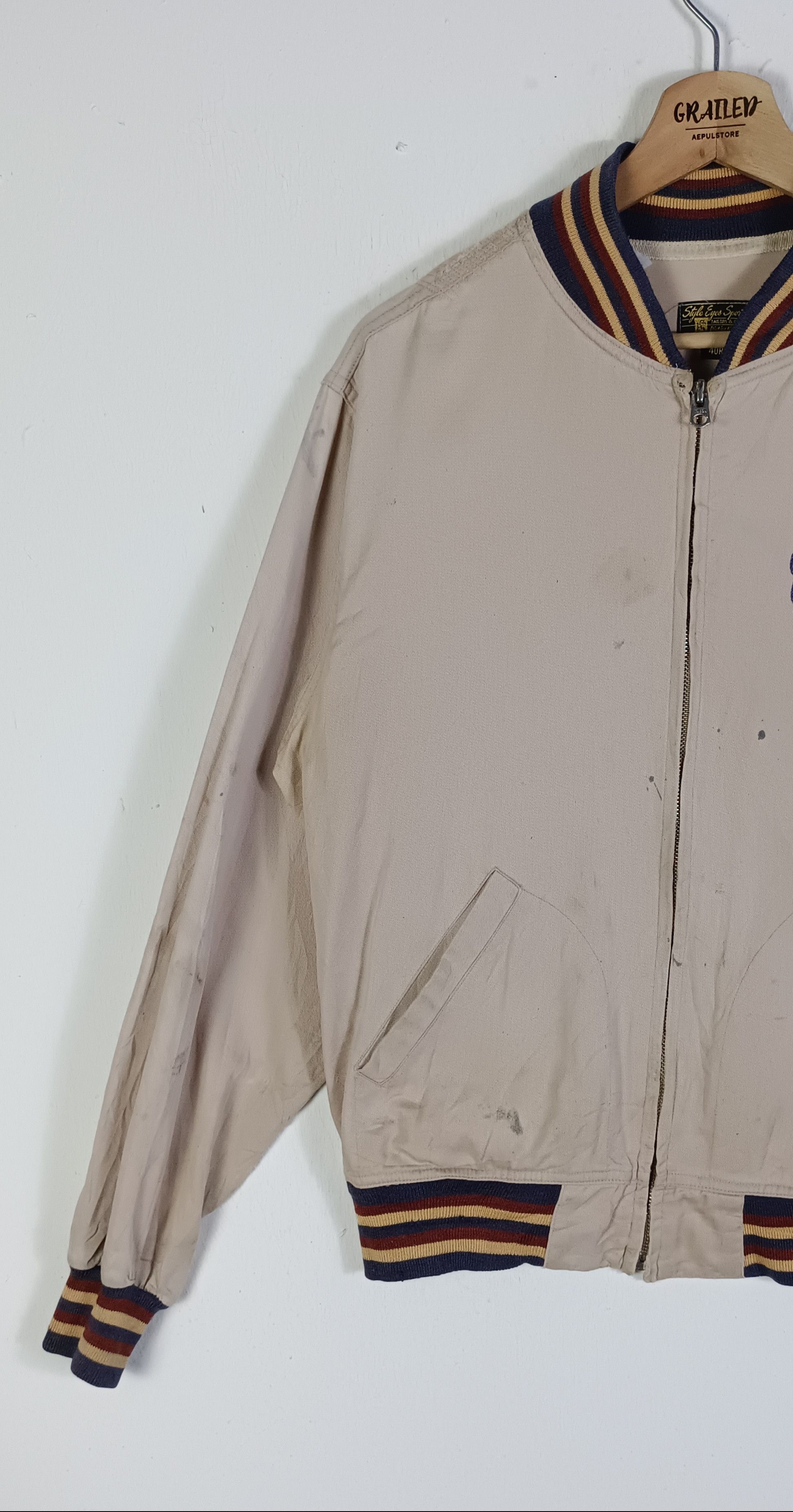 Vintage Vintage💥Sugar Cane Varsity Jacket By Toyo Enterprise Size US L / EU 52-54 / 3 - 4 Thumbnail