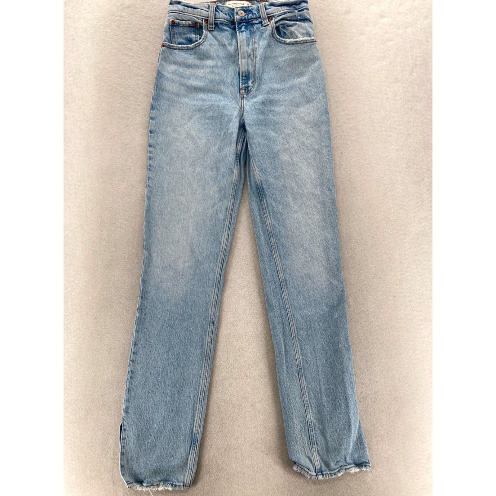 Abercrombie & Fitch Abercrombie & Fitch 90s Straight Jeans Women's 26/2 Long High Rise Blue Denim Size 26" / US 2 / IT 38 - 2 Thumbnail
