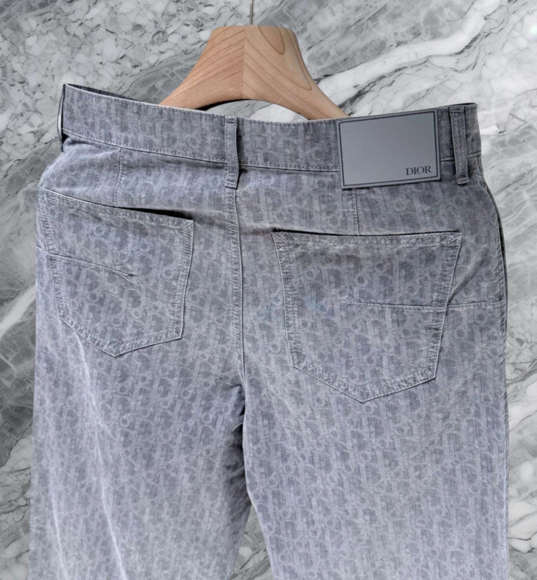 Dior Dior Oblique Monogram Cotton Jeans Pants Size US 34 / EU 50 - 4 Thumbnail