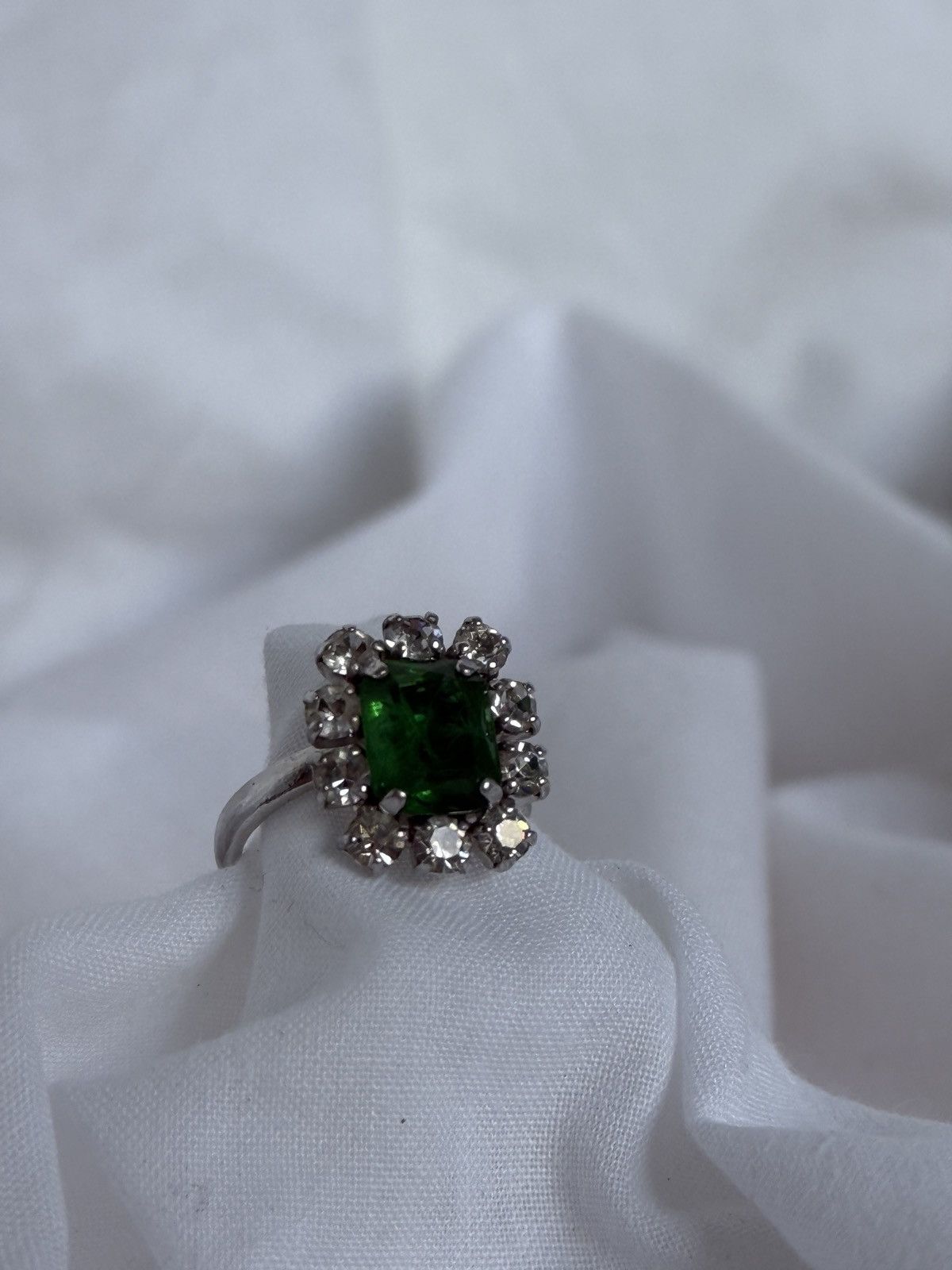 Dior Christian Dior Extremly Rare Ring Green Stone and crystals Size ONE SIZE - 3 Thumbnail