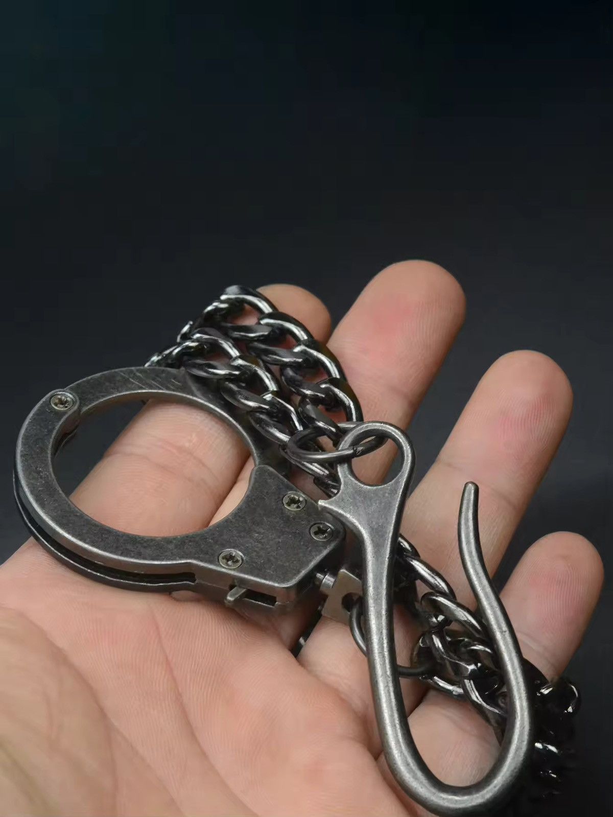 Jewelry thumb cuff belt U hook pant chain Size ONE SIZE - 2 Thumbnail