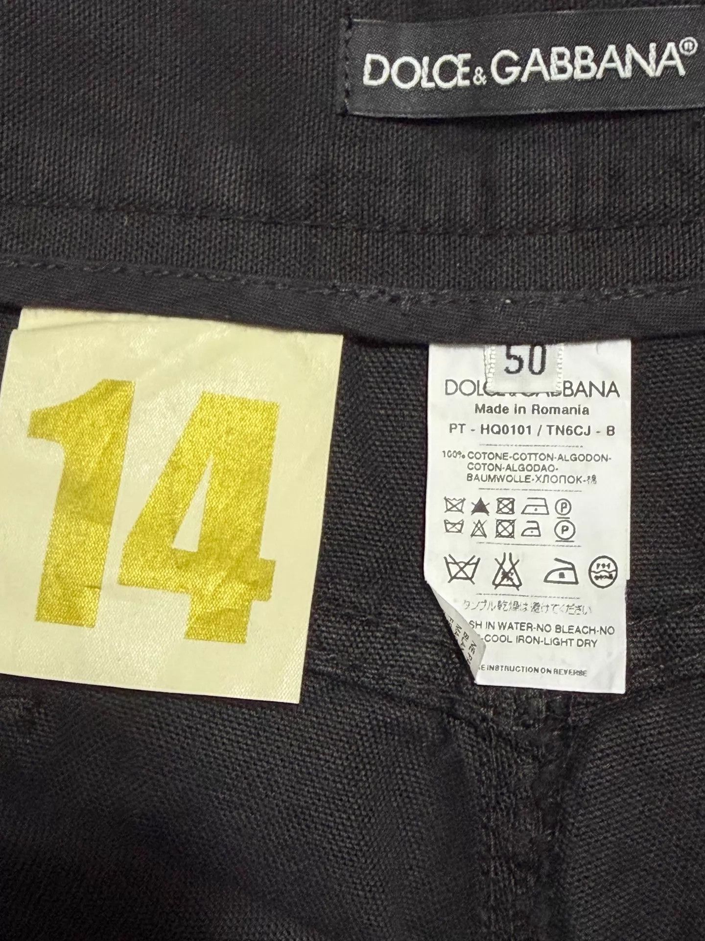 Dolce & Gabbana Dolce&Gabbana Slim Trousers Size 50 Carbon Black Size US 34 / EU 50 - 7 Thumbnail