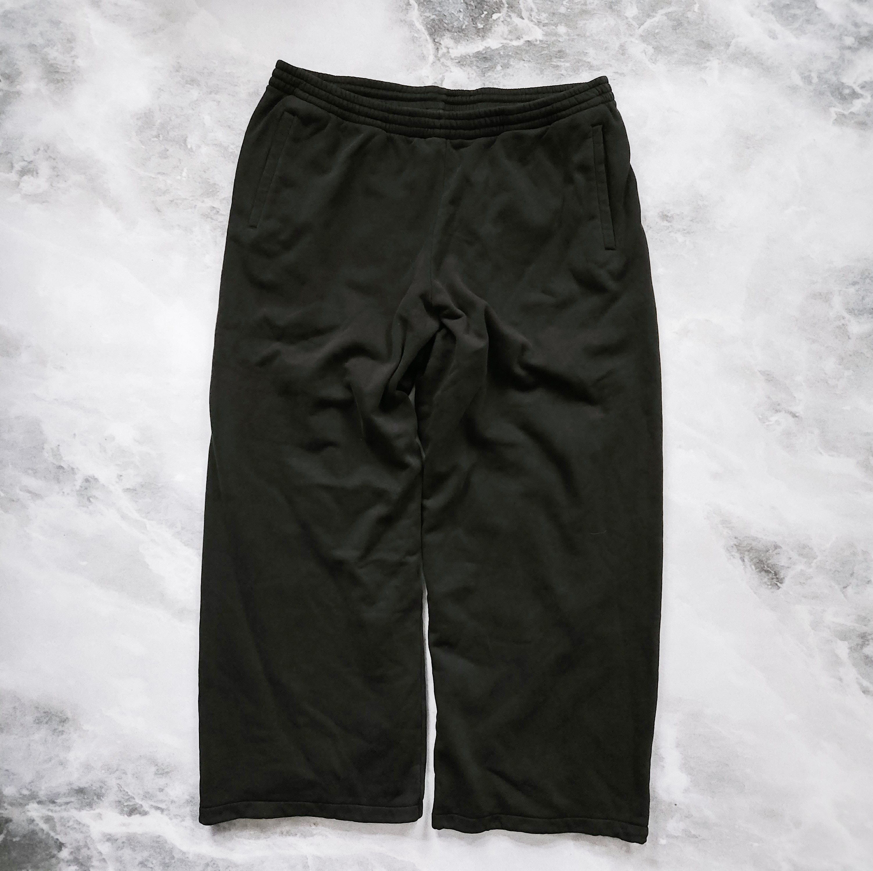image of Yeezy Gap Balenciaga Wide Leg Double Layer Sweatpants 2Xl in Black, Men's (Size 42)