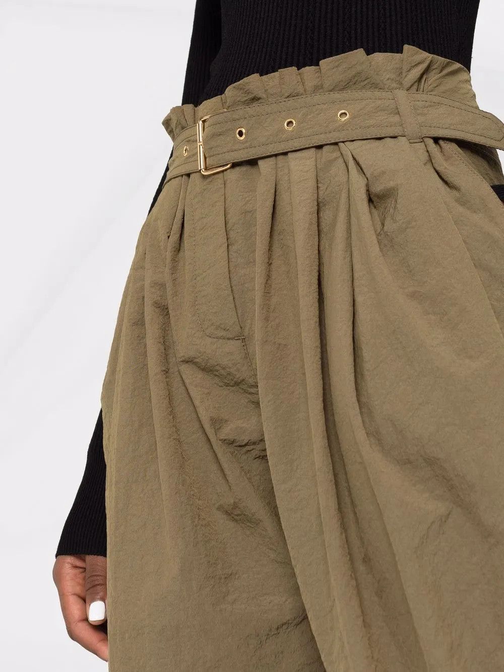 Balmain o1y0625 Casual Pant in Military Green Size 27" / US 4 / IT 40 - 2 Thumbnail