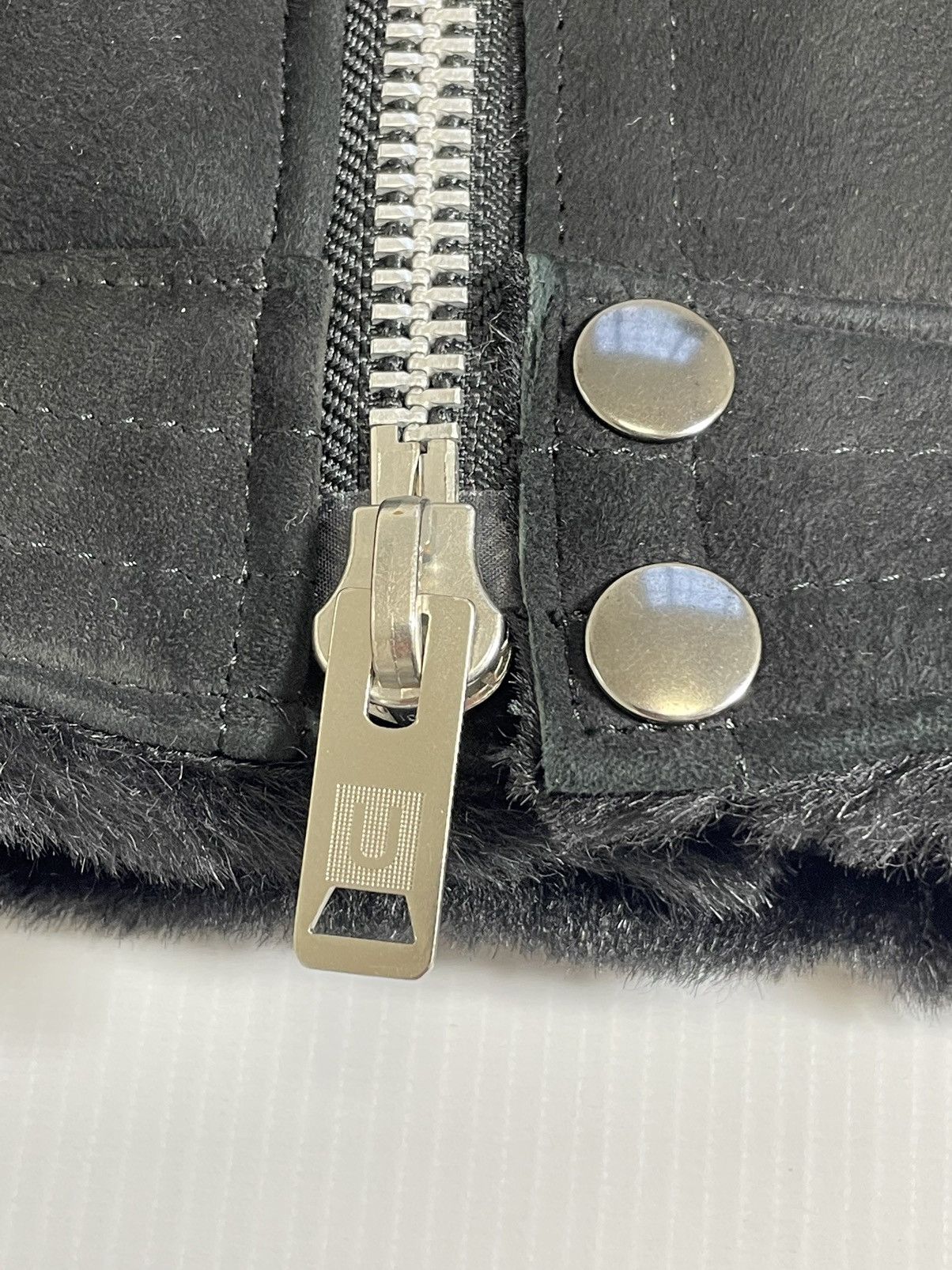 Undercover Black Suede + Shearling Biker Jacket Size US S / EU 44-46 / 1 - 8 Thumbnail