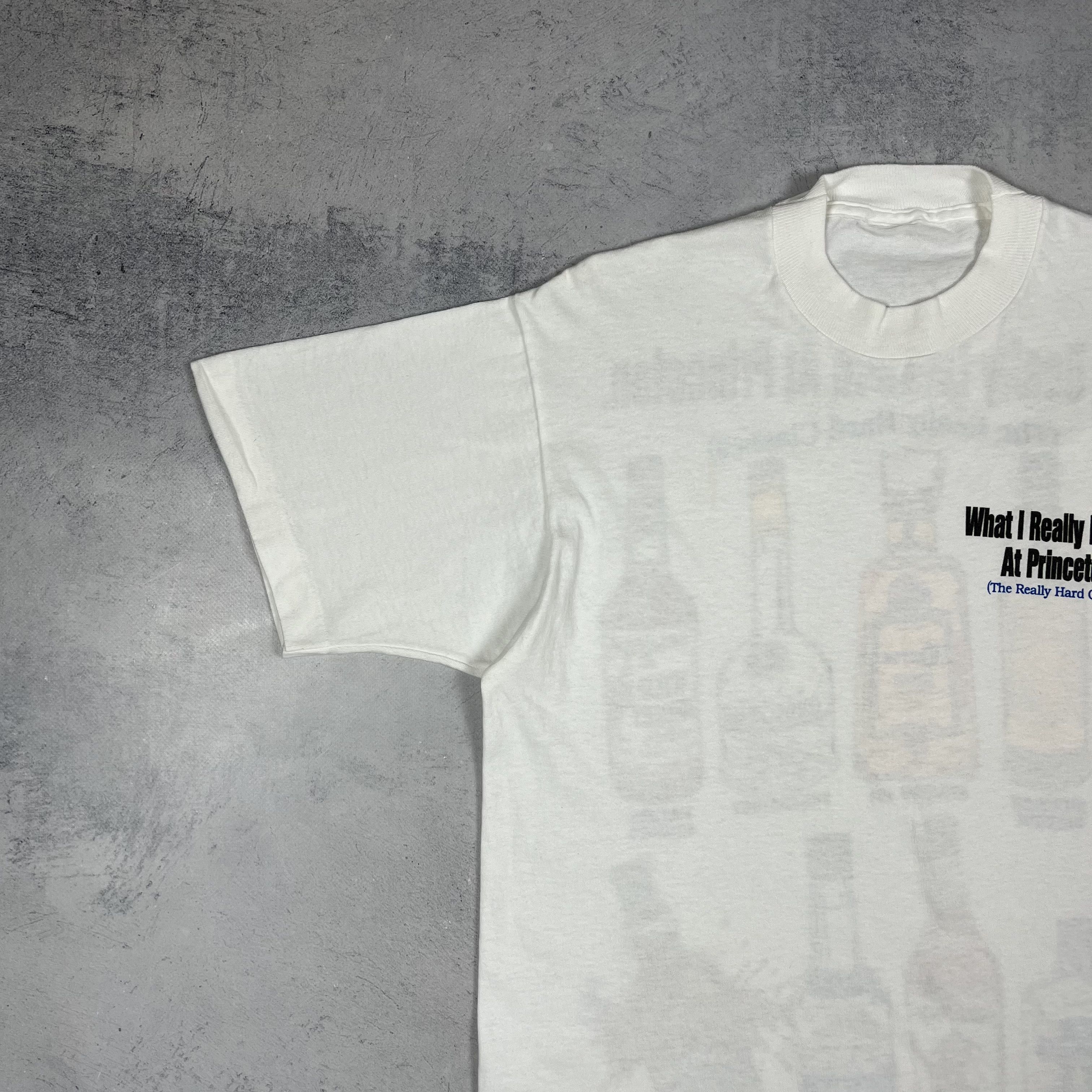 Vintage Vintage “What I Really Learned” Alcohol Funny T Shirt 1994 Size US M / EU 48-50 / 2 - 18 Thumbnail