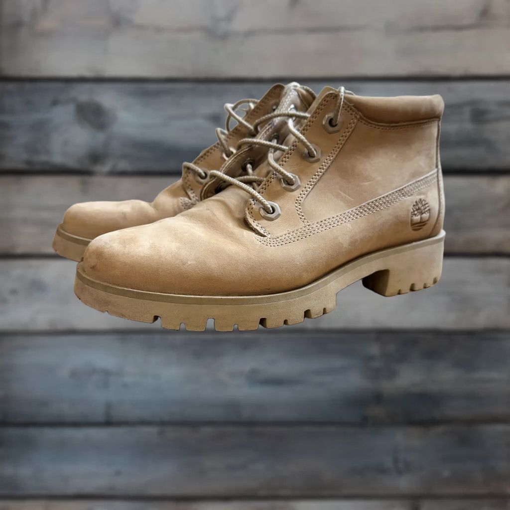 Timberland Timberland Boots Womens 6W Beige Mid Suede Lite Nellie Chukka Ankle Nubuck Tan - Boots - Women - Beige - W - Suede - Ankle - 6W Size US 6 / IT 36 - 1 Thumbnail