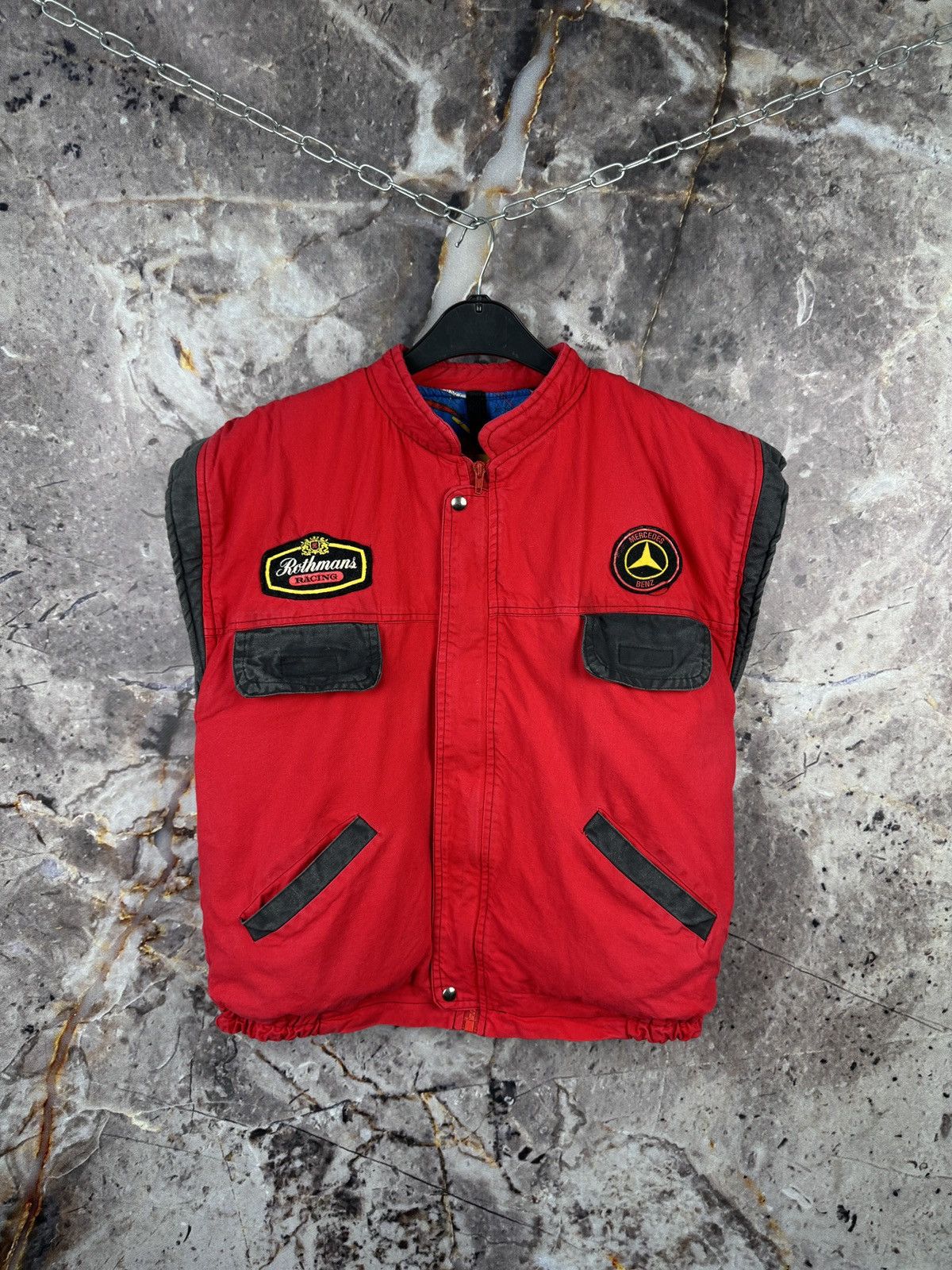 Mercedes-Benz Men’s Mercedes Benz Vest Red Rothmans Racing Size US XL / EU 56 / 4 - 1 Thumbnail