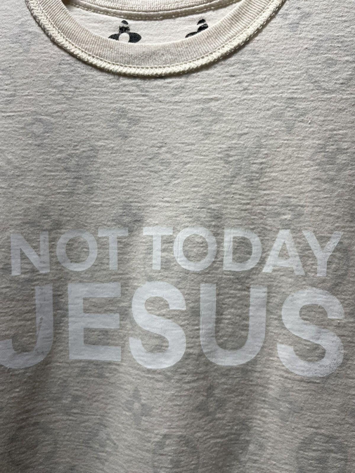Vintage NOT TODAY JESUS off white tee white text inside out monogram Size US M / EU 48-50 / 2 - 3 Thumbnail