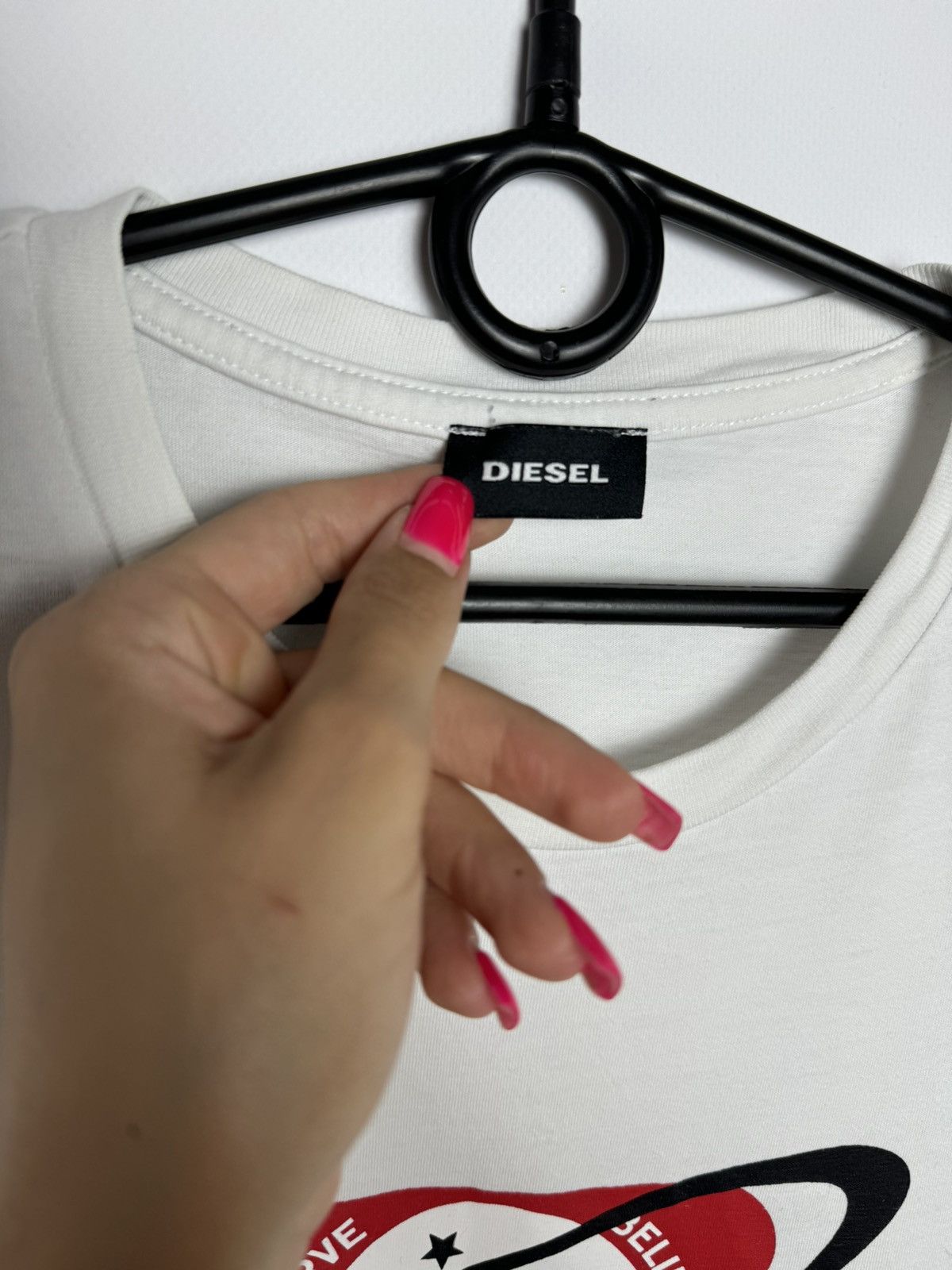 Diesel × Vintage Vintage Diesel tee big logo size L white Size US L / EU 52-54 / 3 - 6 Thumbnail