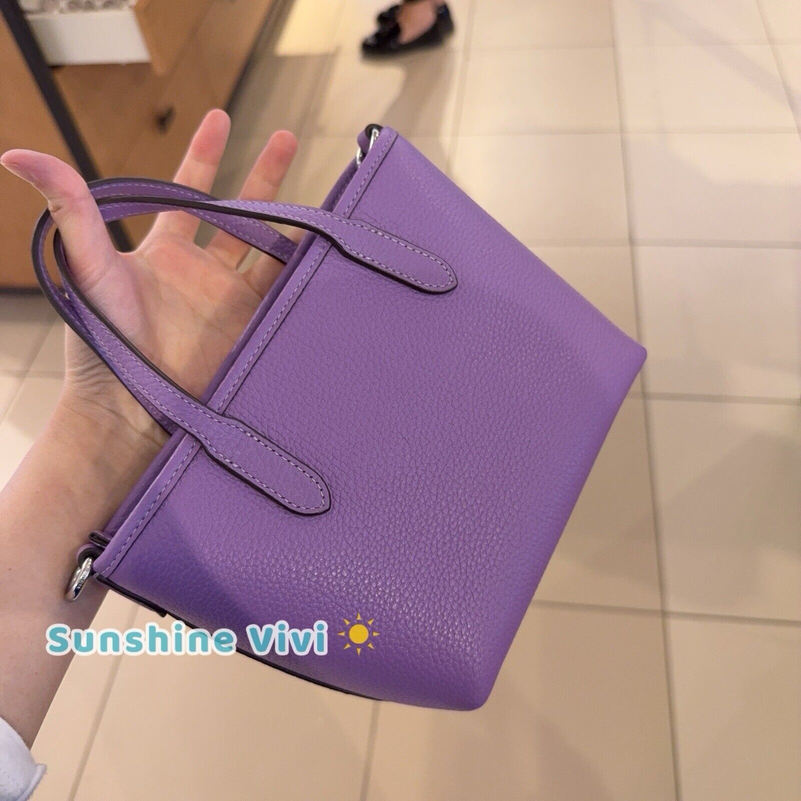 NWT Coach City Mini Tote Bag in Iris- Purple CW031
