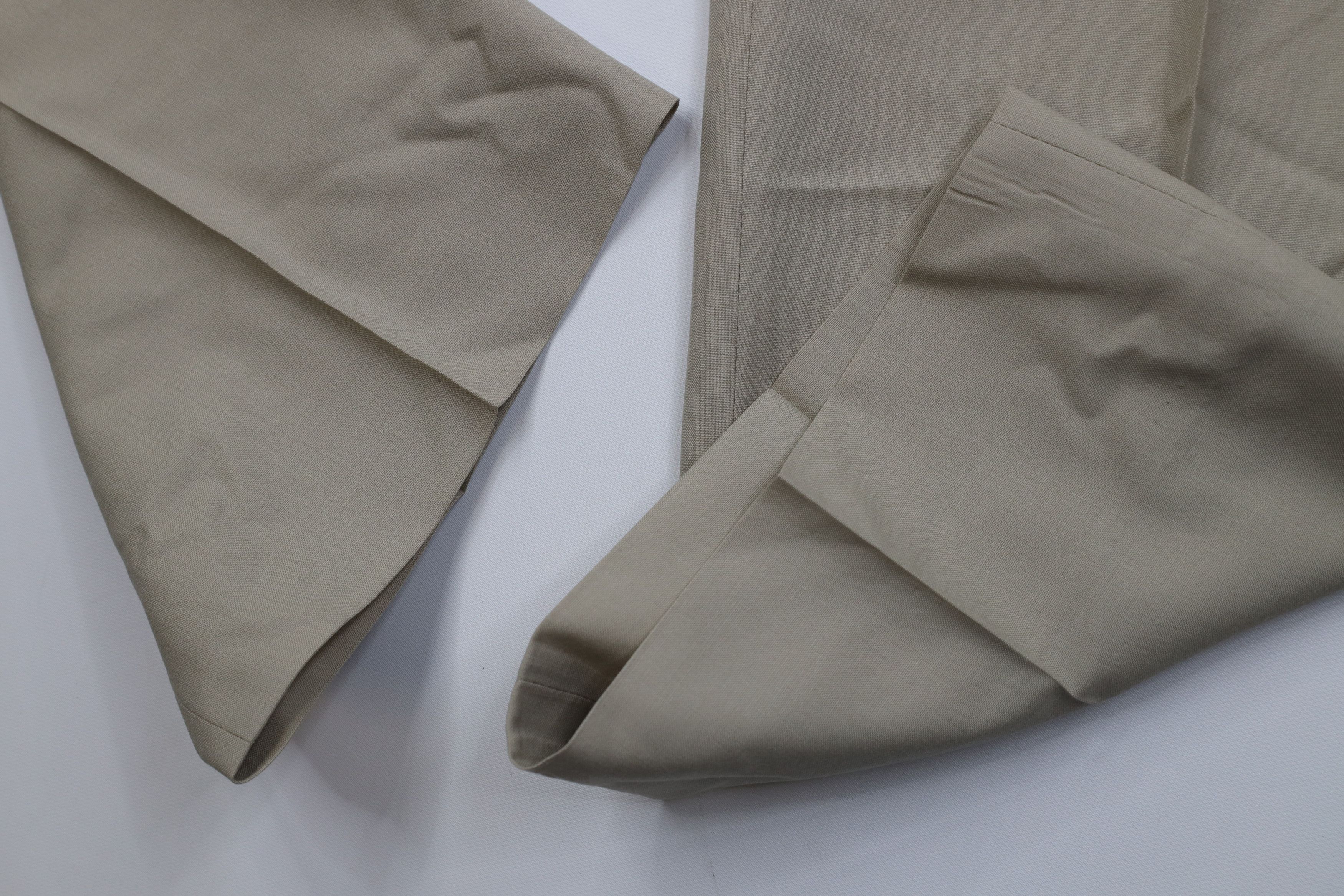 Pierre Balmain Vintage 90s Pierre Balmain Wool Knit Wide Leg Chino Pants Size US 35 - 6 Thumbnail