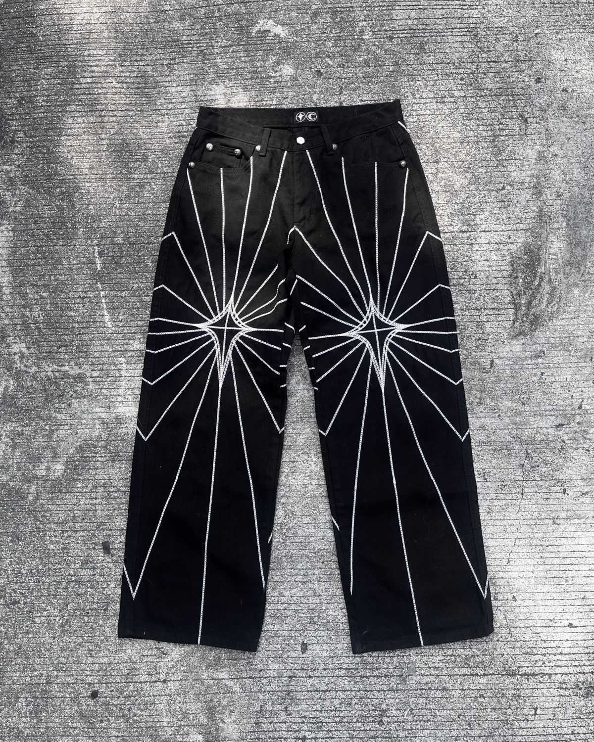 Thug Club Thug Club Chain Stitch Black Denim Size US 31 - 1 Thumbnail