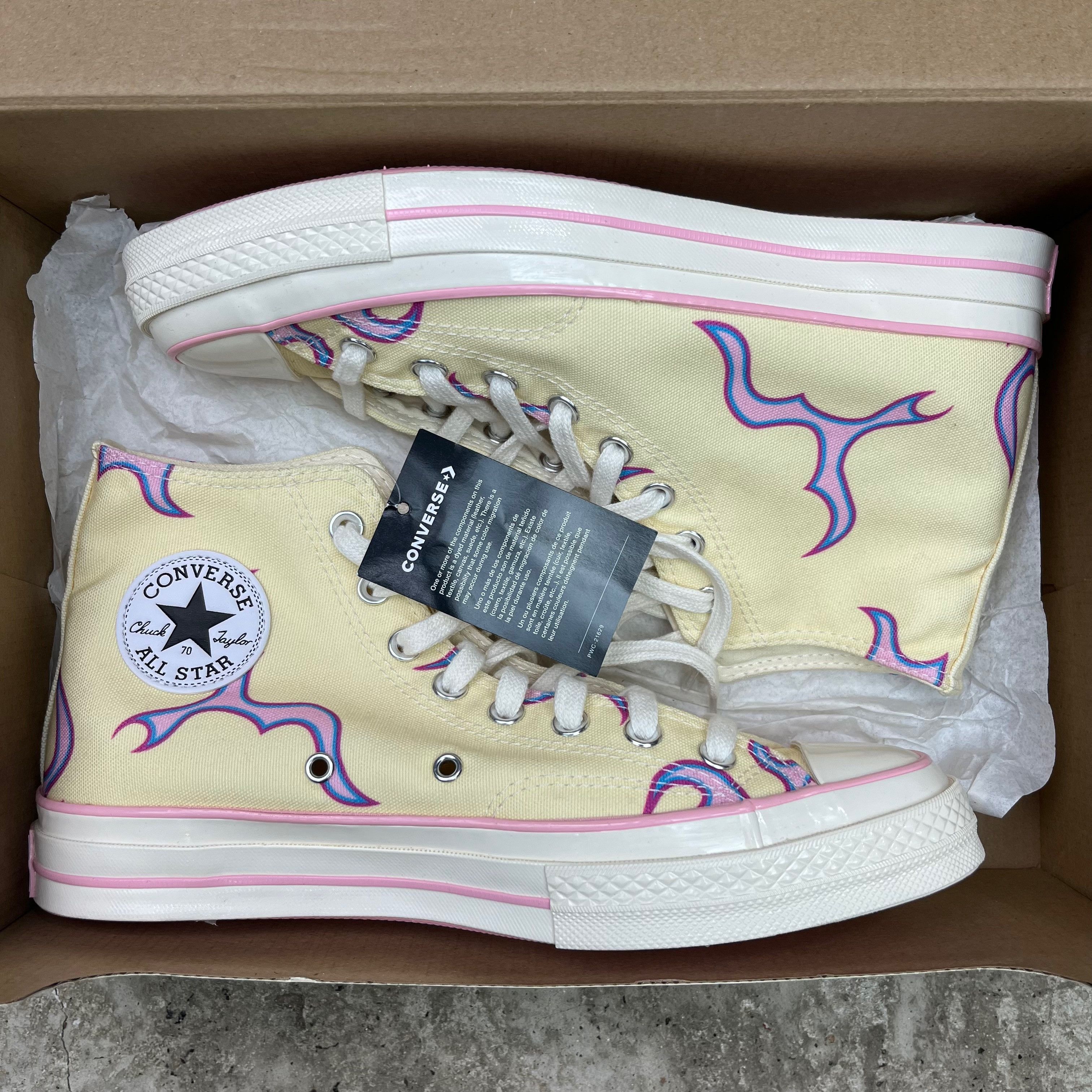 Converse GOLF WANG X CONVERSE CHUCK 70 HI YELLOW SNEAKERS - 5037 Size US 9 / EU 42 - 2 Thumbnail