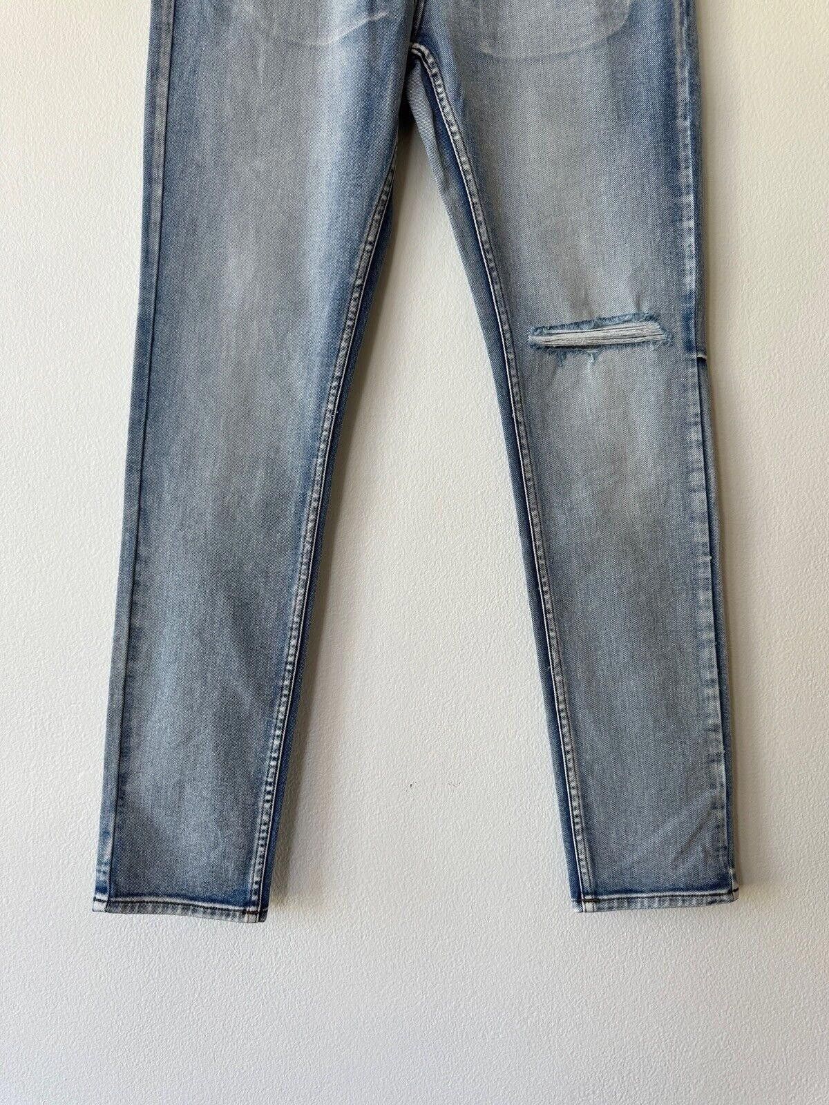 Ksubi new Ksubi mens denim jean chitch 32 light blue city high rip Size US 32 / EU 48 - 3 Thumbnail
