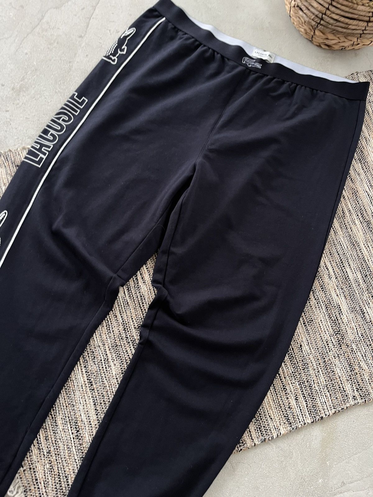 Lacoste Rare Lacoste Navy Pyjama bottoms Y2K Avantgarde Sweatpants Size US 38 / EU 54 - 7 Thumbnail