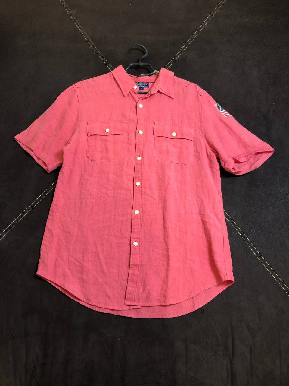 Polo Ralph Lauren Polo Ralph Lauren Shirt Button Up Short Sleeve Vintage Size US L / EU 52-54 / 3 - 1 Thumbnail